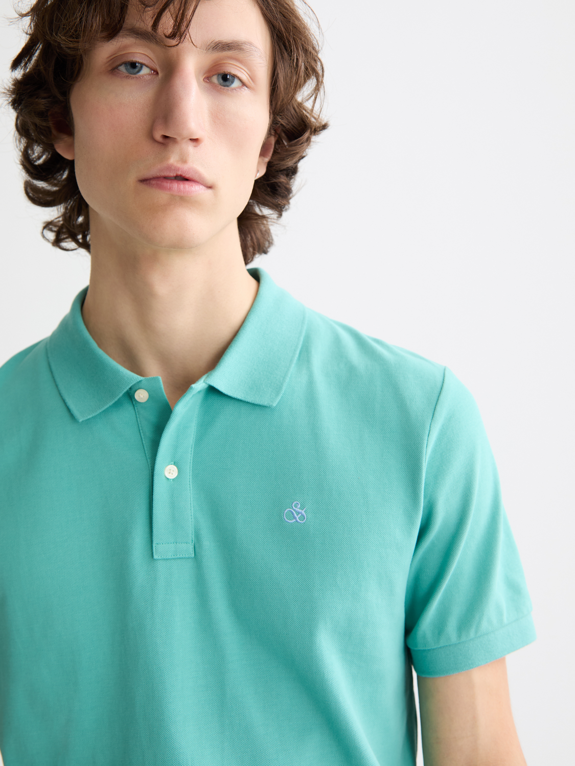 Regular-fit Scotch & Soda polo shirt in a classic design, featuring a collar and short sleeves.