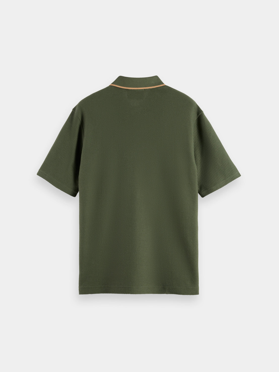 Structured polo shirt by Scotch & Soda, featuring a classic fit and detailed collar, displayed on a plain background.