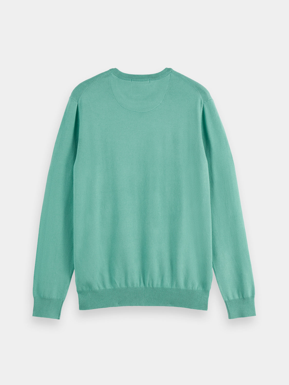 Dark blue Ecovero-blend knit pullover by Scotch & Soda, featuring a cozy, stylish knitwear design.
