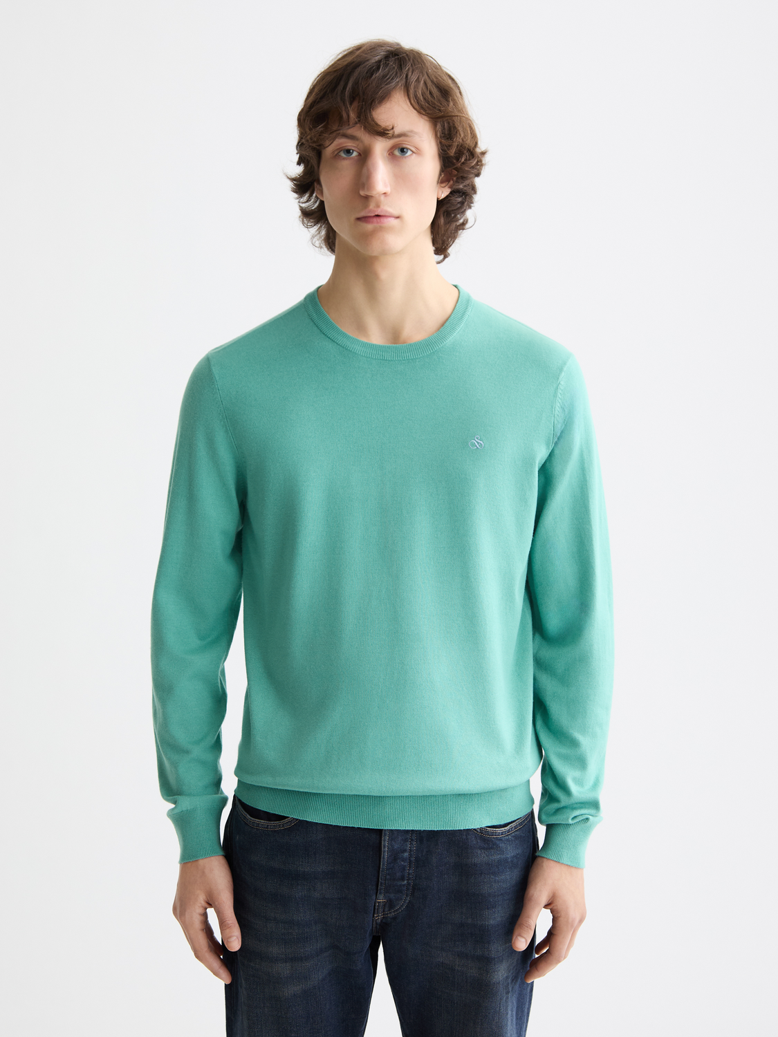 SCOTCH & SODA Ecovero-blend knitwear pullover in a soft, textured fabric with a modern fit and stylish design.