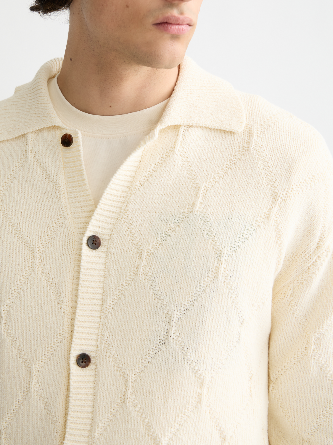 Knitted long sleeved shirt - Scotch & Soda NZ