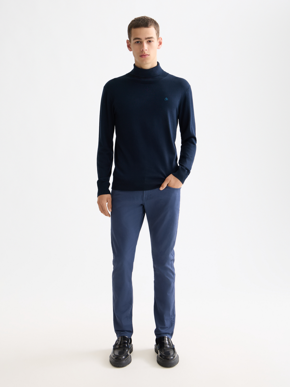 Knitwear turtleneck sweater by Scotch & Soda in a cozy, ribbed design perfect for cold weather.