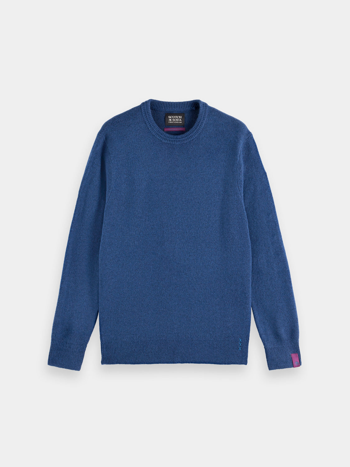 Soft knit pullover from Scotch & Soda, showing a cozy, textured knitwear design in a neutral color.