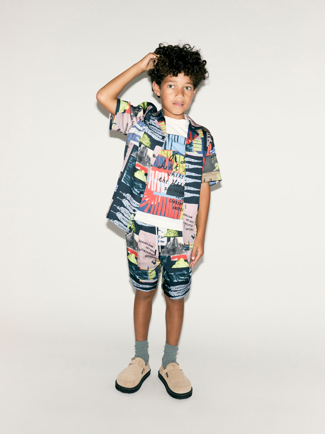 Kids - Printed shirt - Scotch & Soda NZ