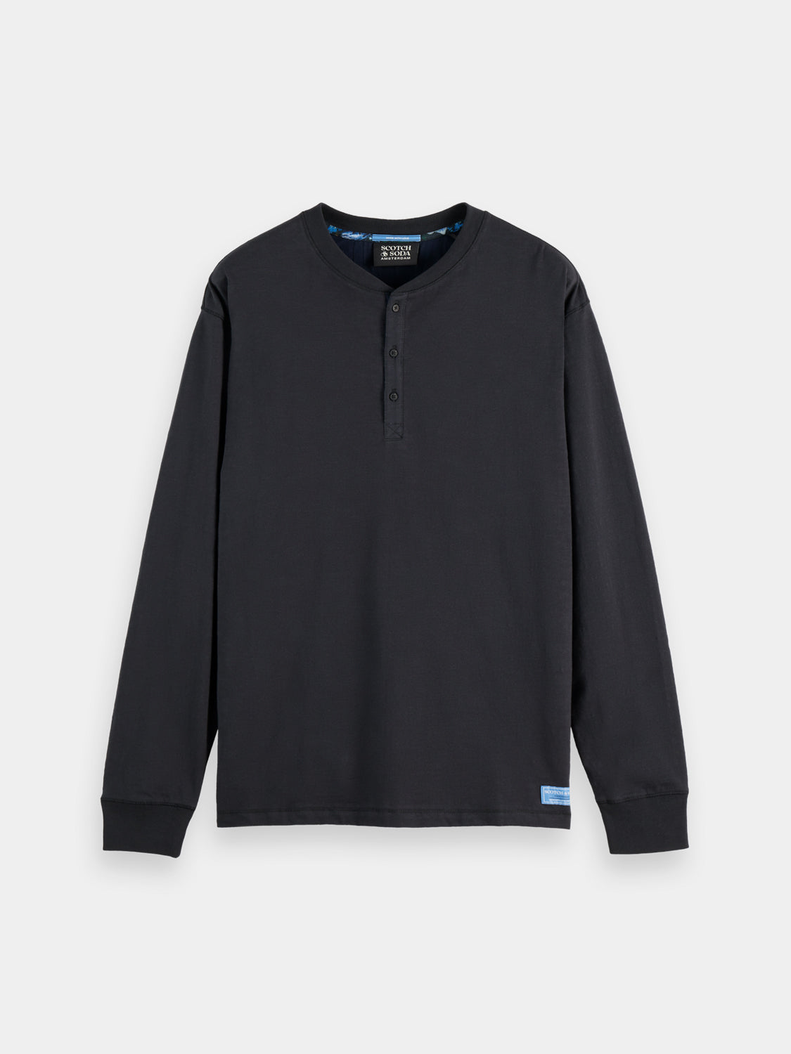 Slub Henley shirt - Scotch & Soda NZ