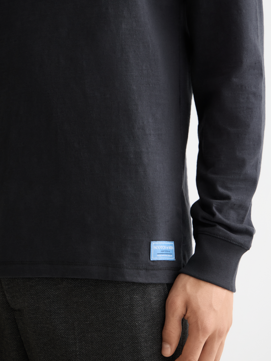 Slub Henley shirt - Scotch & Soda NZ