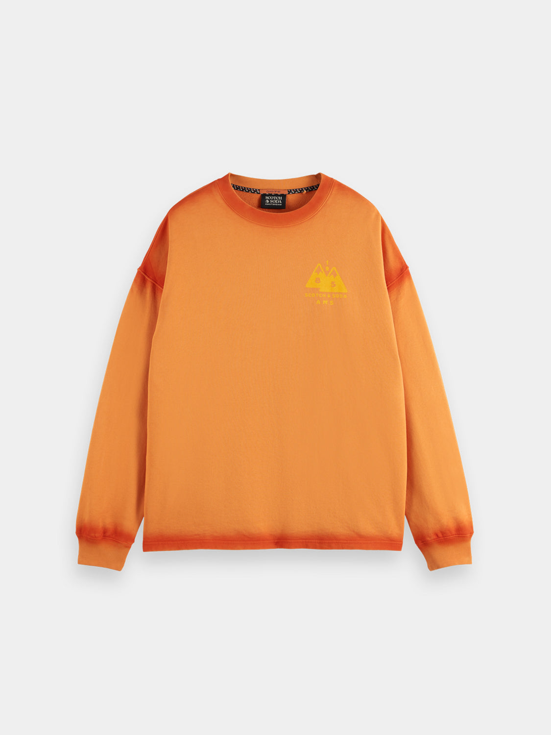 SCOTCH & SODA artwork sweatshirt displaying a colorful abstract design on soft, casual sweatshirt fabric.