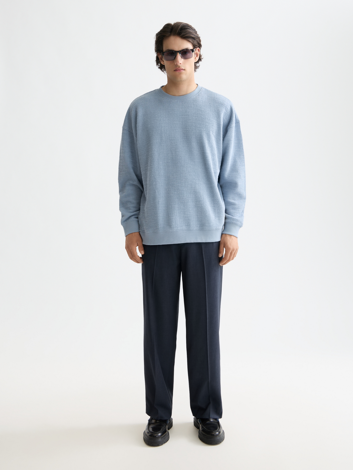 Textured sweatshirt from Scotch & Soda, showcasing a cozy, stylish design with a soft, textured fabric in a casual fit.