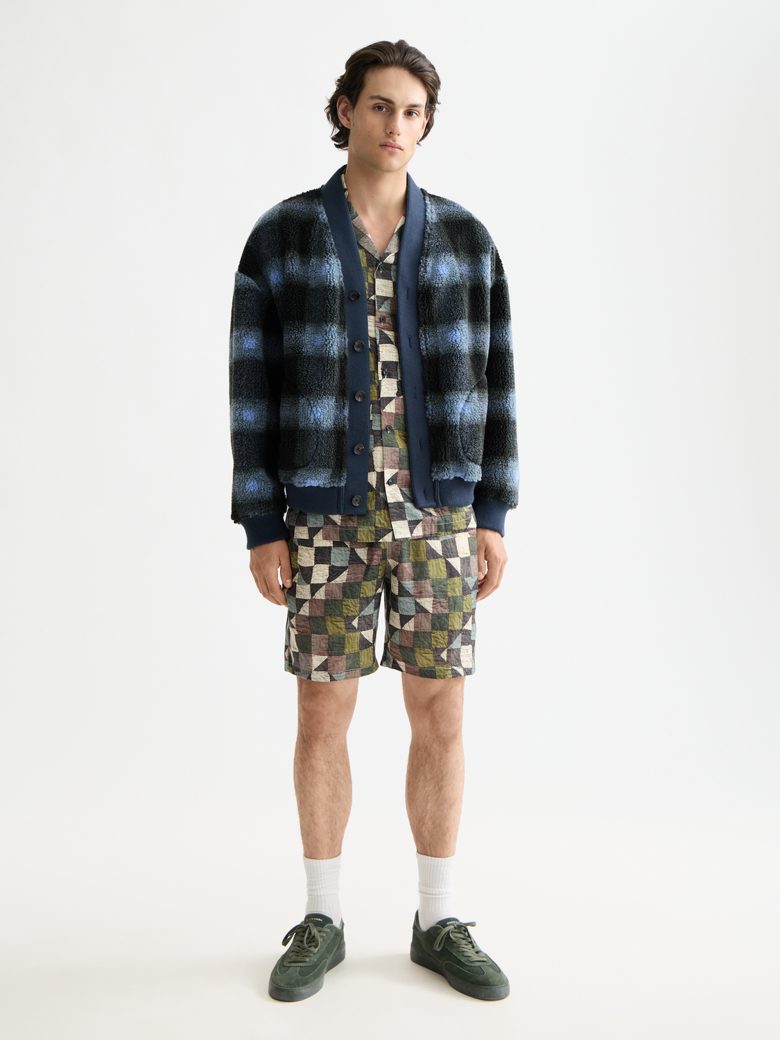 SCOTCH & SODA fleece cardigan, soft cozy sweater in a classic design, perfect for casual wear.