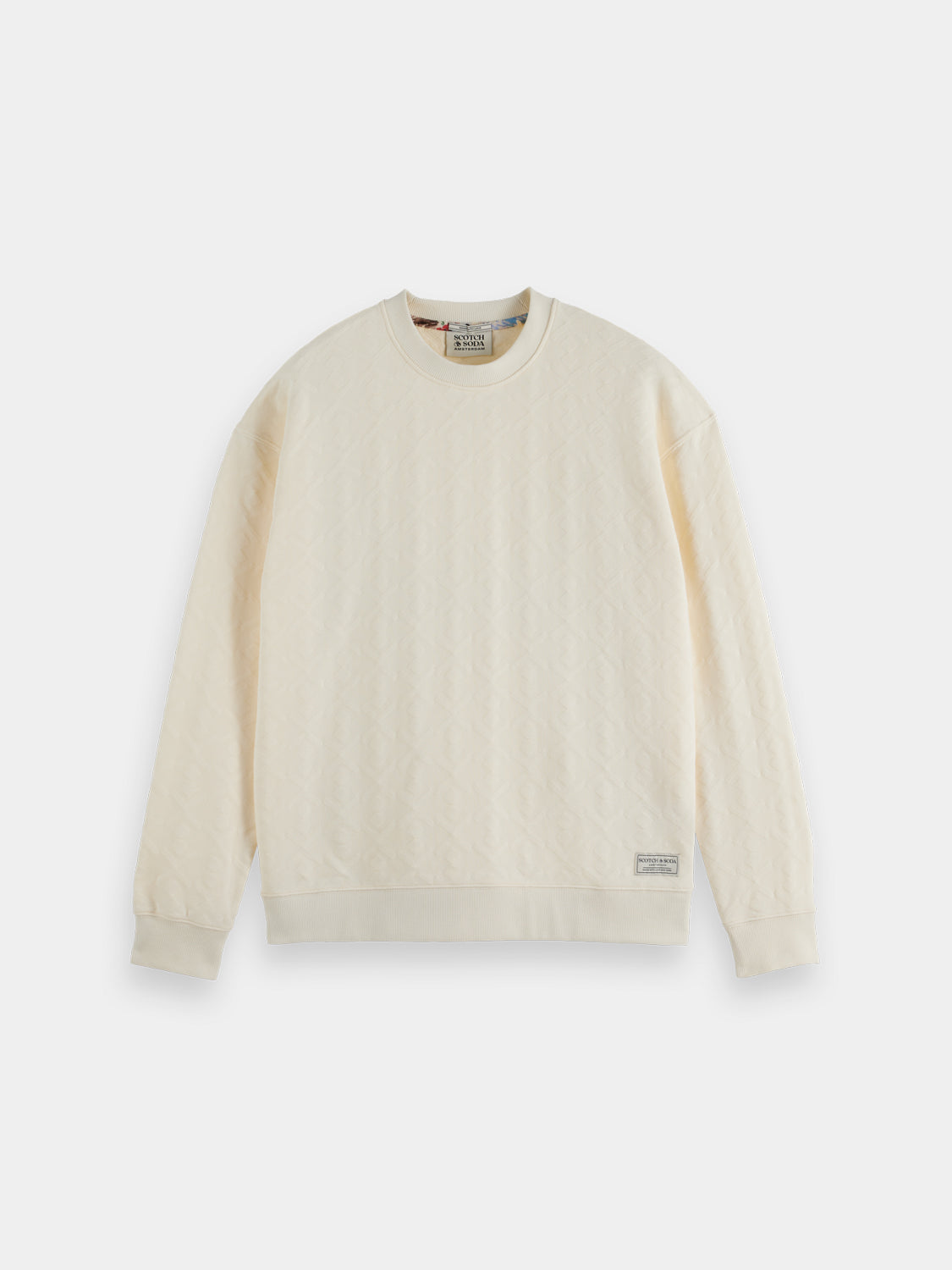 Jacquard terry sweatshirt - Scotch & Soda NZ
