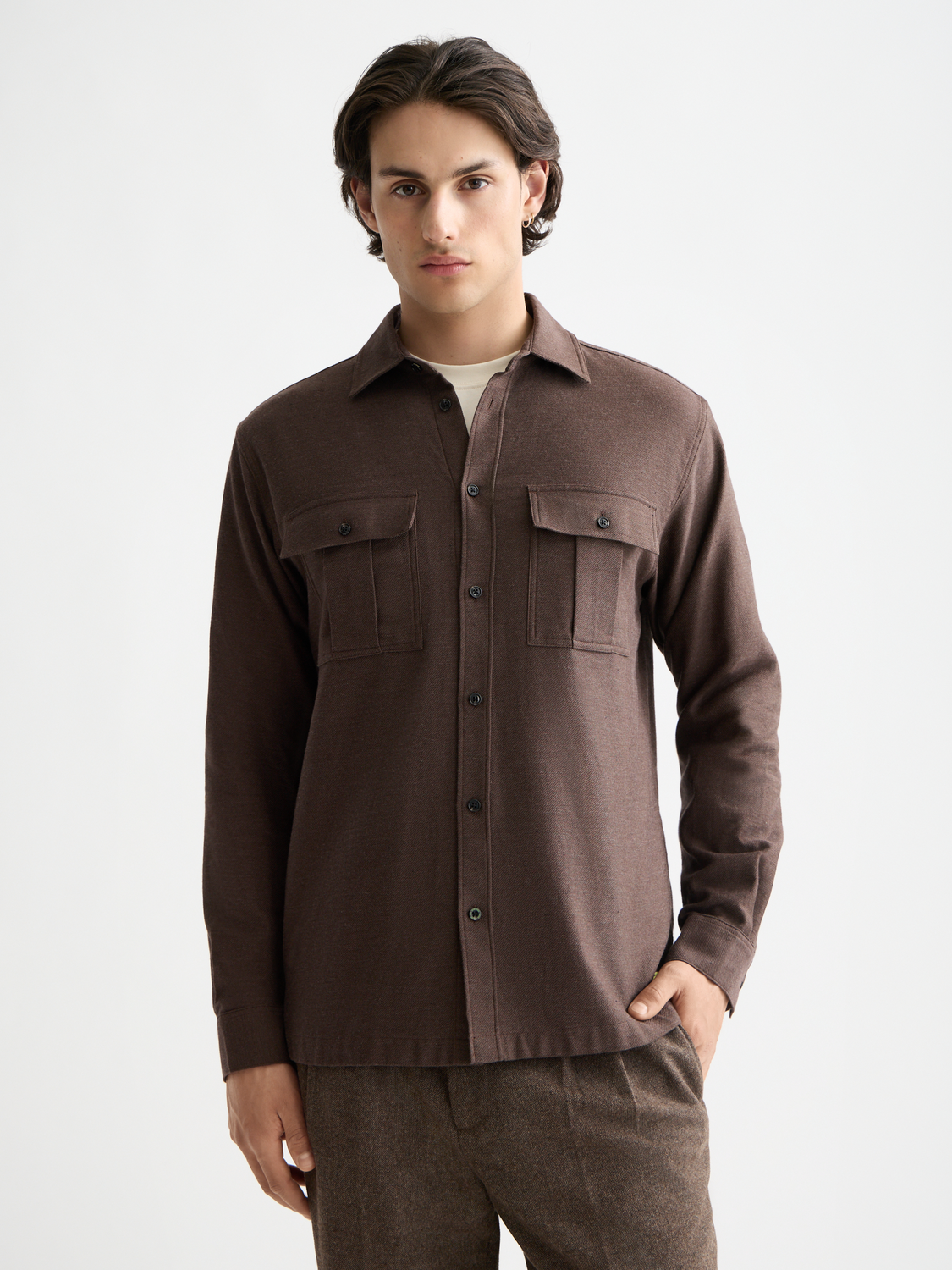 Melange shirt - Scotch & Soda NZ