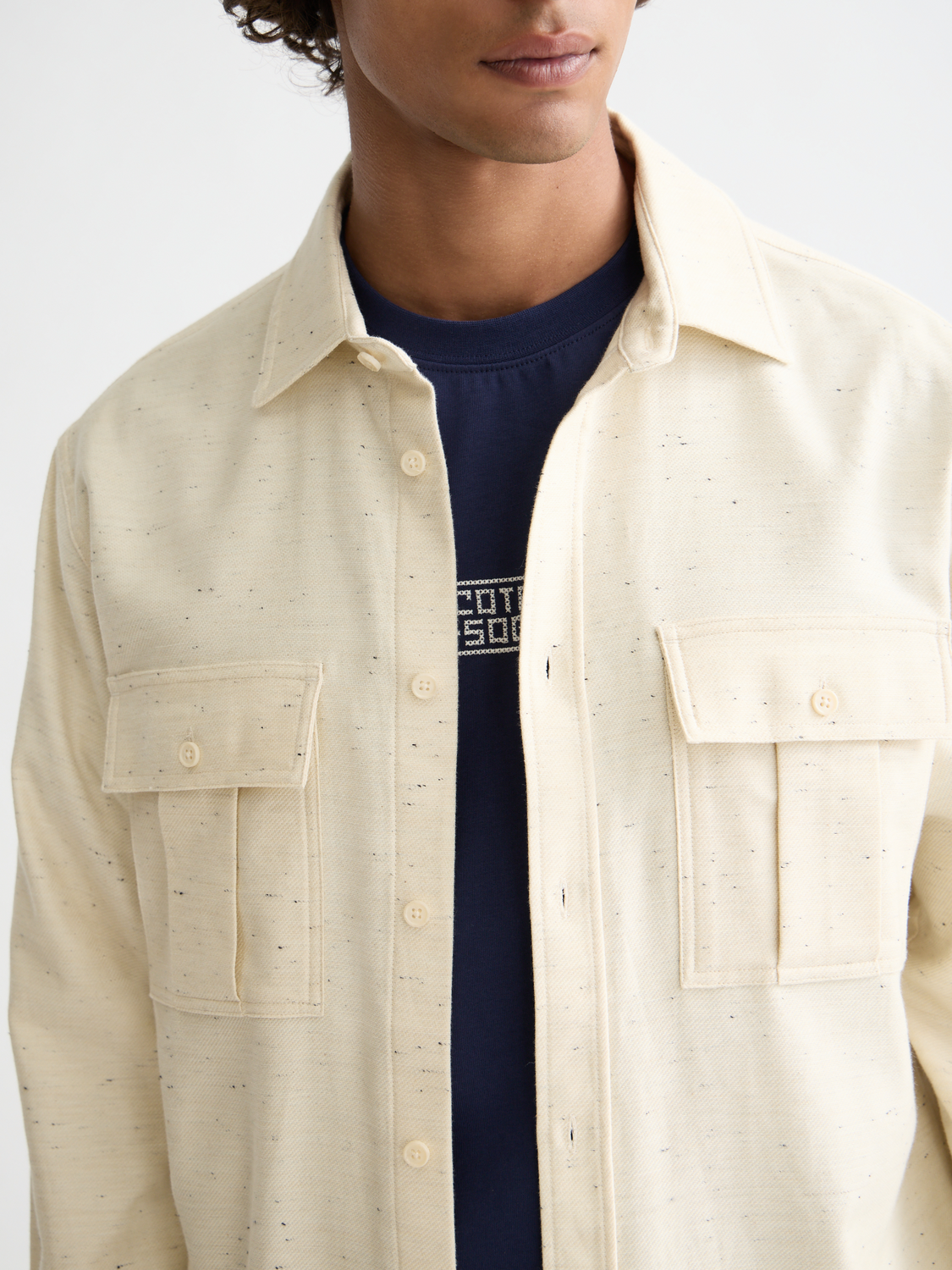 Melange shirt - Scotch & Soda NZ