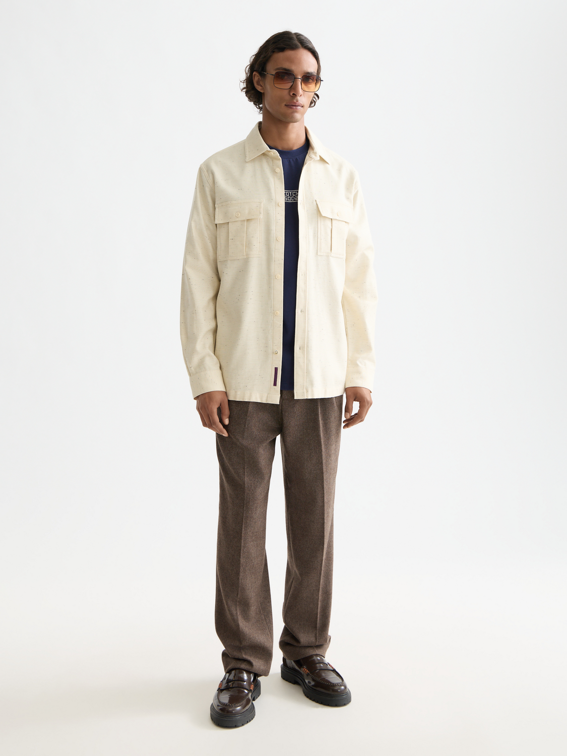 Melange shirt - Scotch & Soda NZ