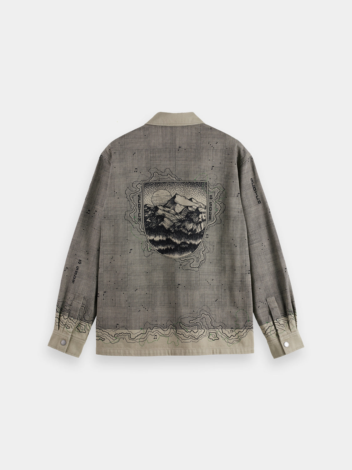 Placement graphic overshirt - Scotch & Soda NZ