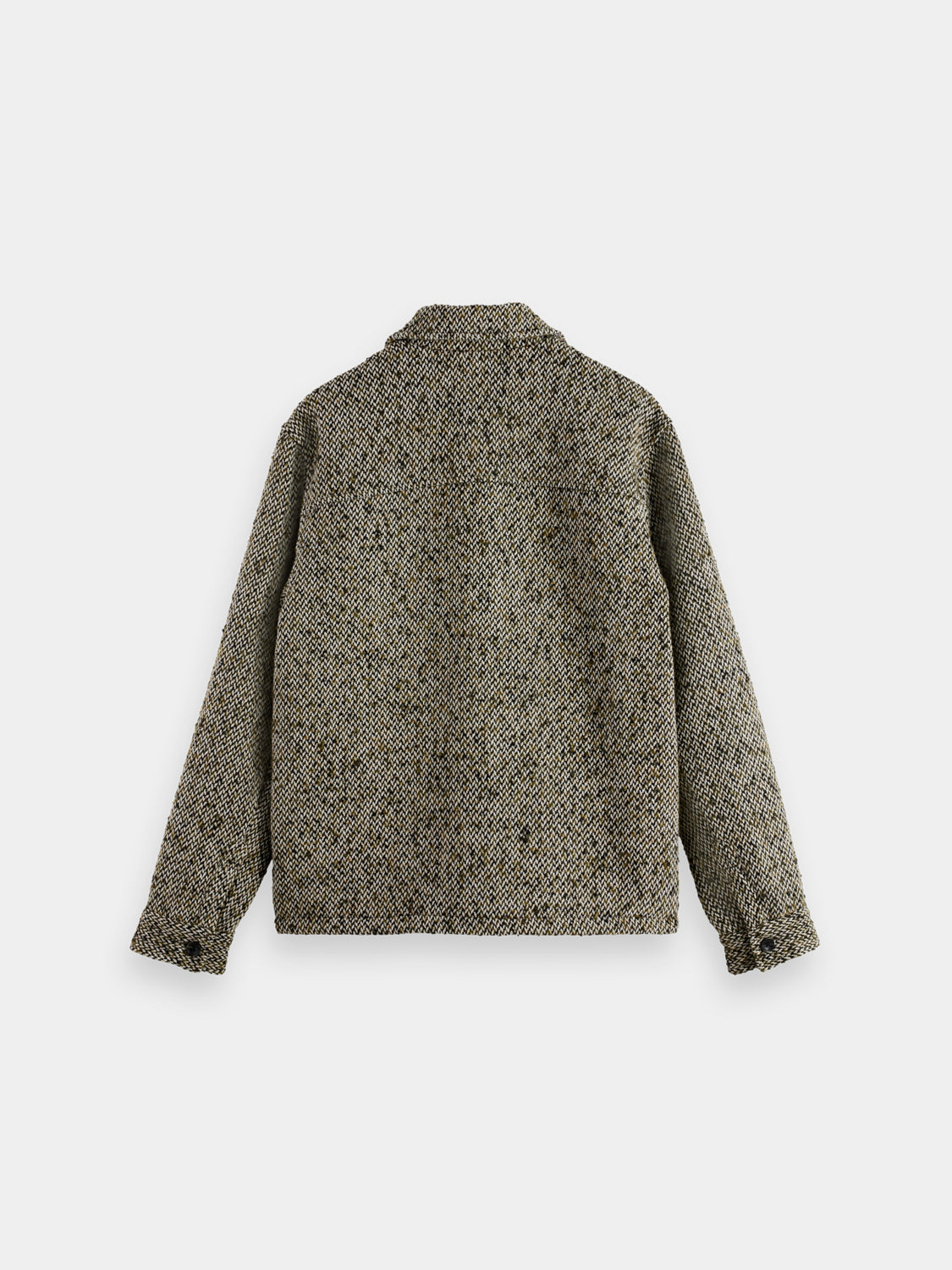 SCOTCH & SODA tweed jacket with classic check pattern, tailored fit, and stylish lapel for a sophisticated look.