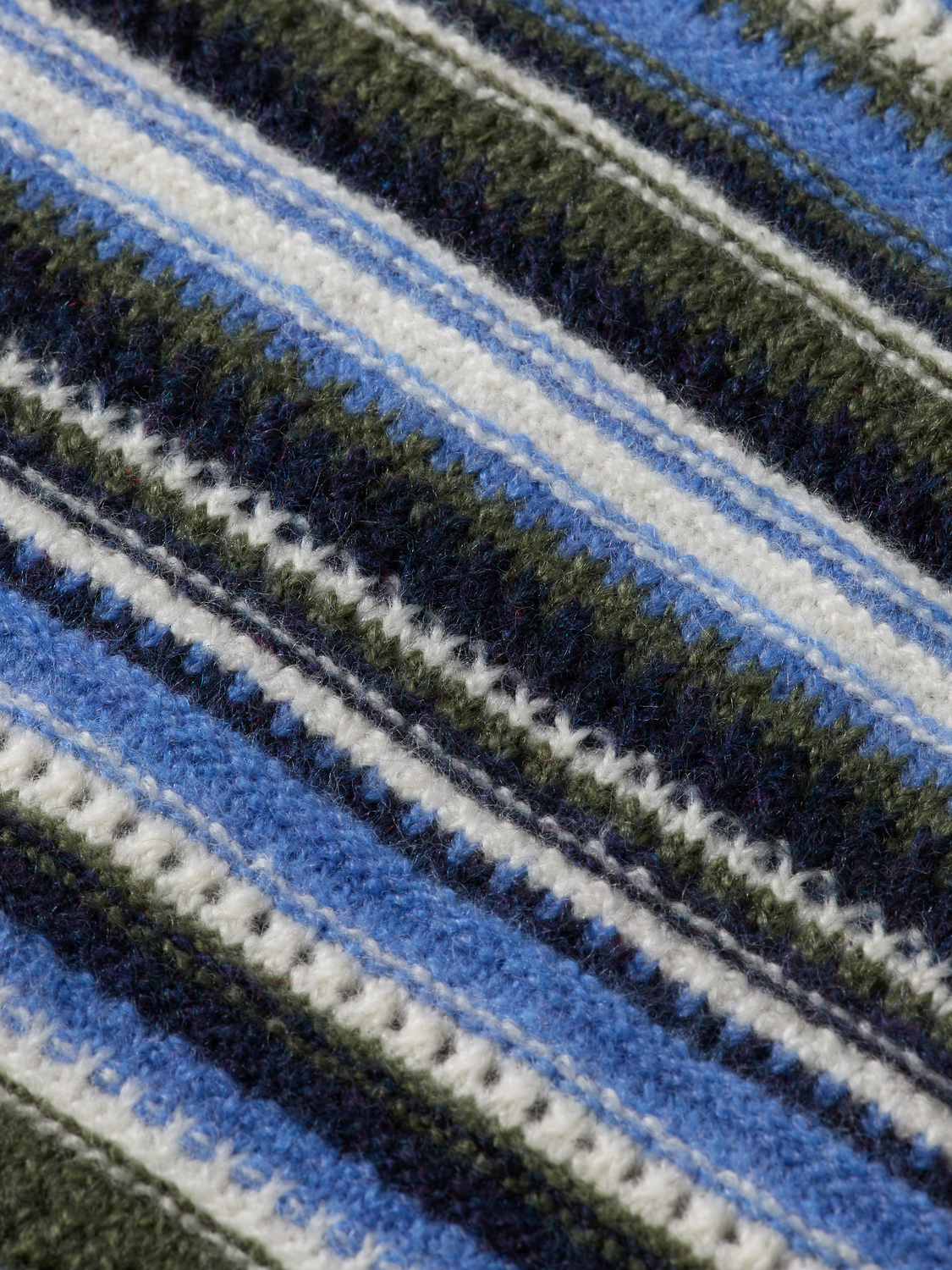 Striped knitwear pullover by Scotch & Soda featuring a classic pattern and cozy fit, displayed on a plain background.