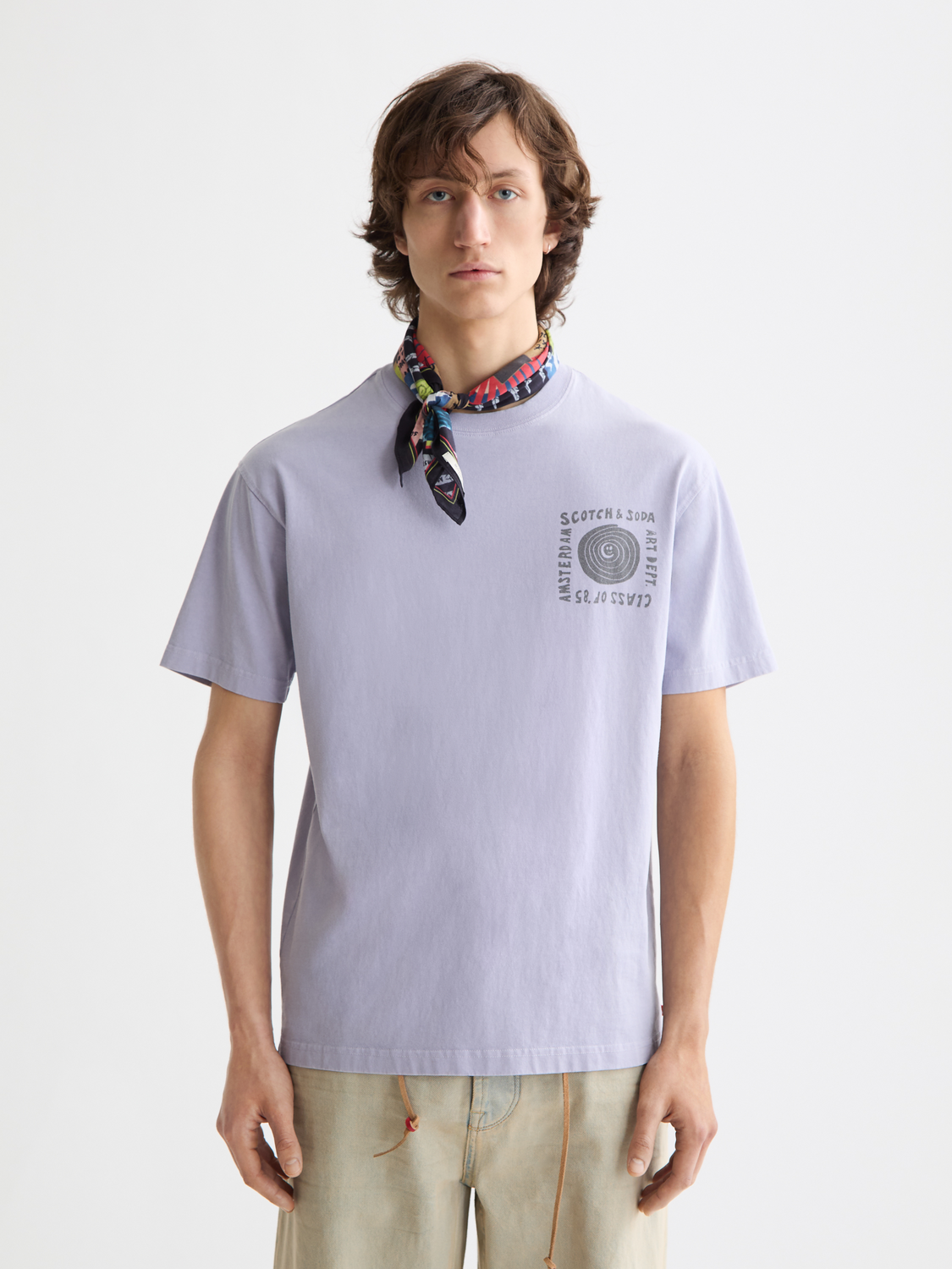 Washed artwork t-shirt - Scotch & Soda NZ