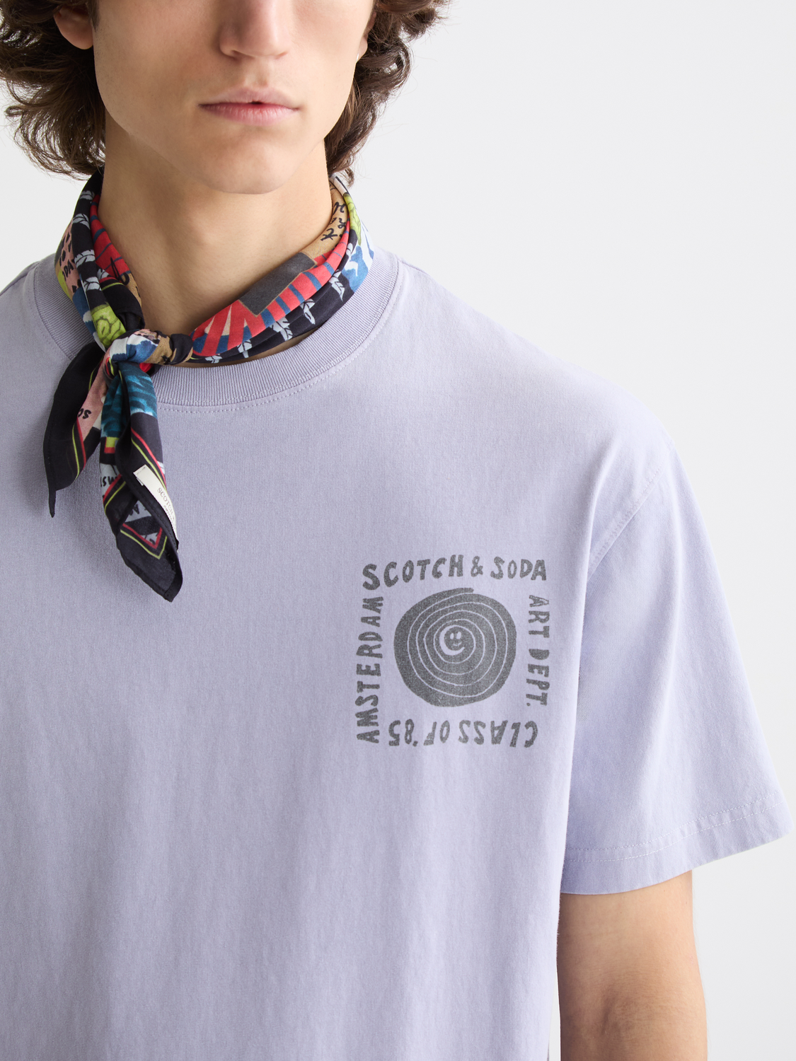 Washed artwork t-shirt - Scotch & Soda NZ
