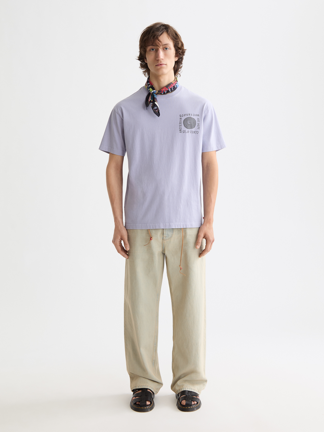 Washed artwork t-shirt - Scotch & Soda NZ