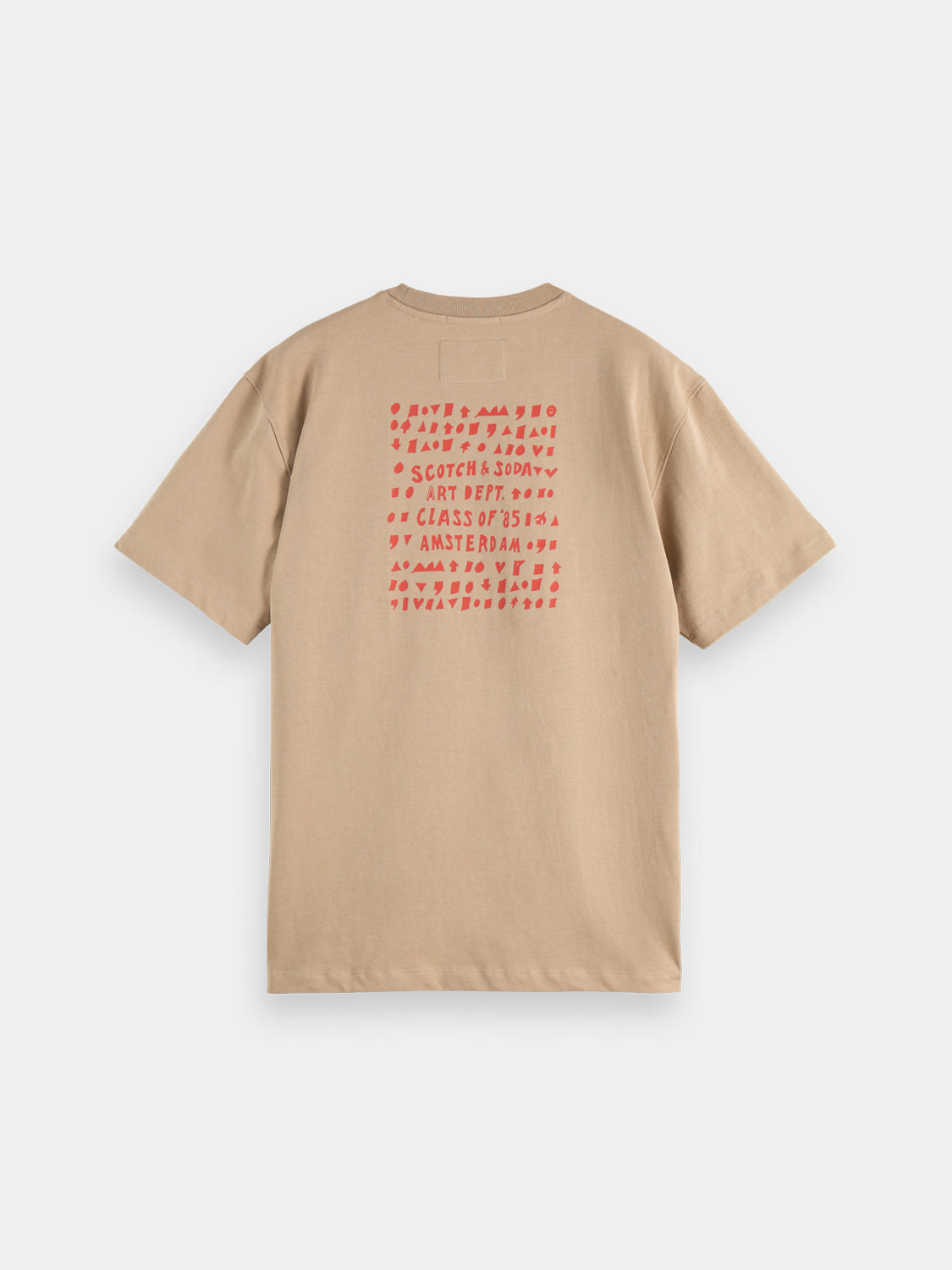 Scott & Soda artwork T-shirt, short sleeve tee with colorful graphic design on black fabric, casual casual streetwear style.