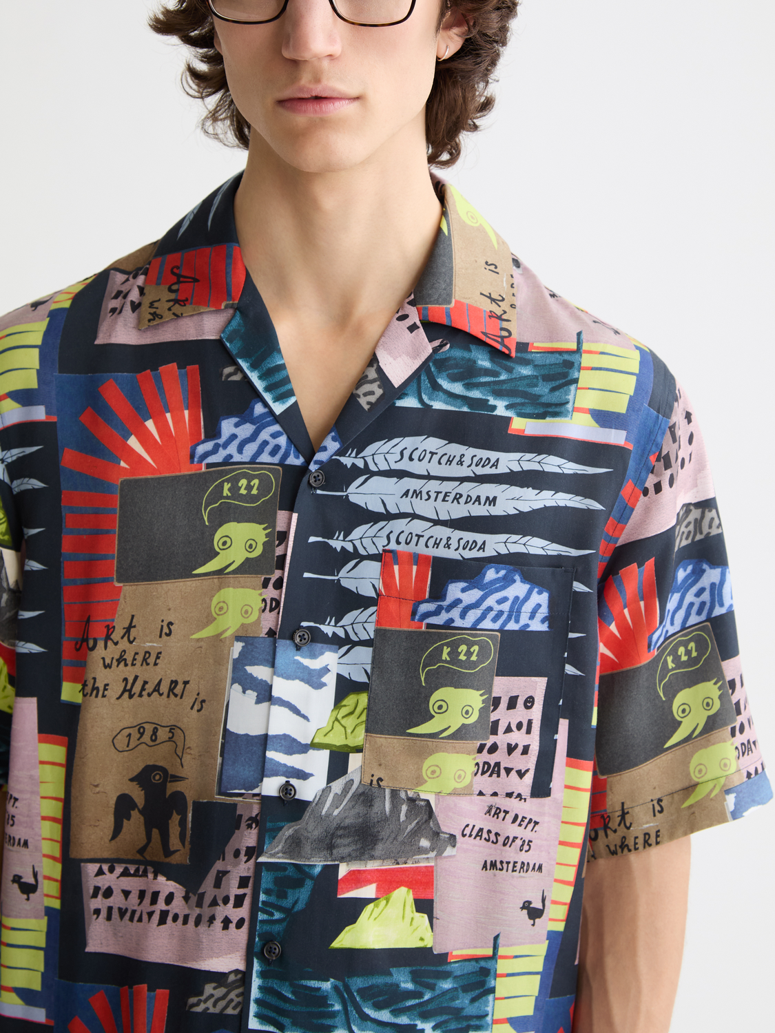 Printed short sleeved shirt - Scotch & Soda NZ