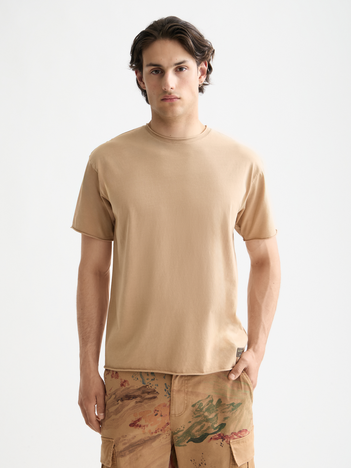 Raw edge t-shirt - Scotch & Soda NZ