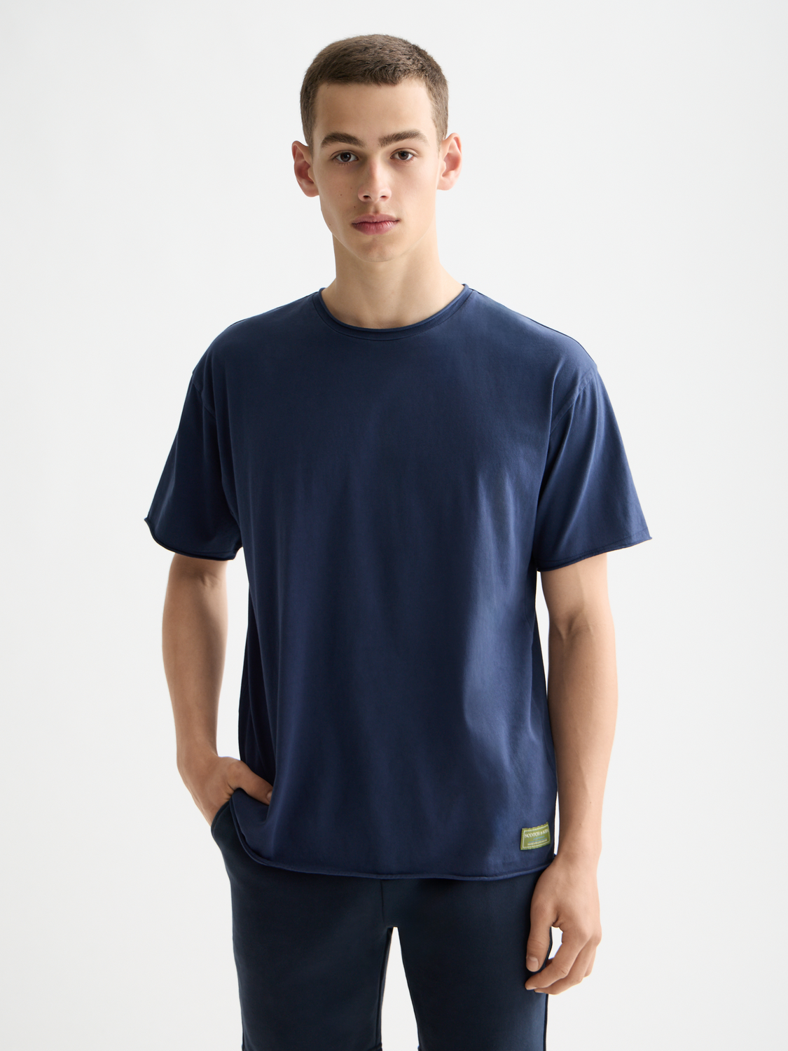 Raw edge t-shirt - Scotch & Soda NZ