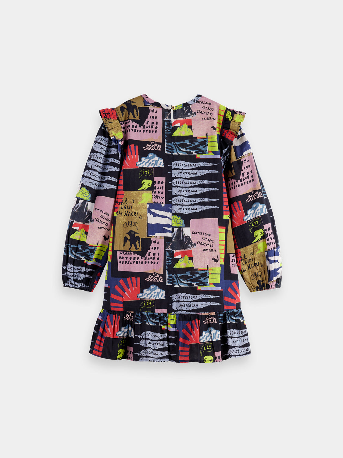 Kids - All-over printed dress - Scotch & Soda NZ