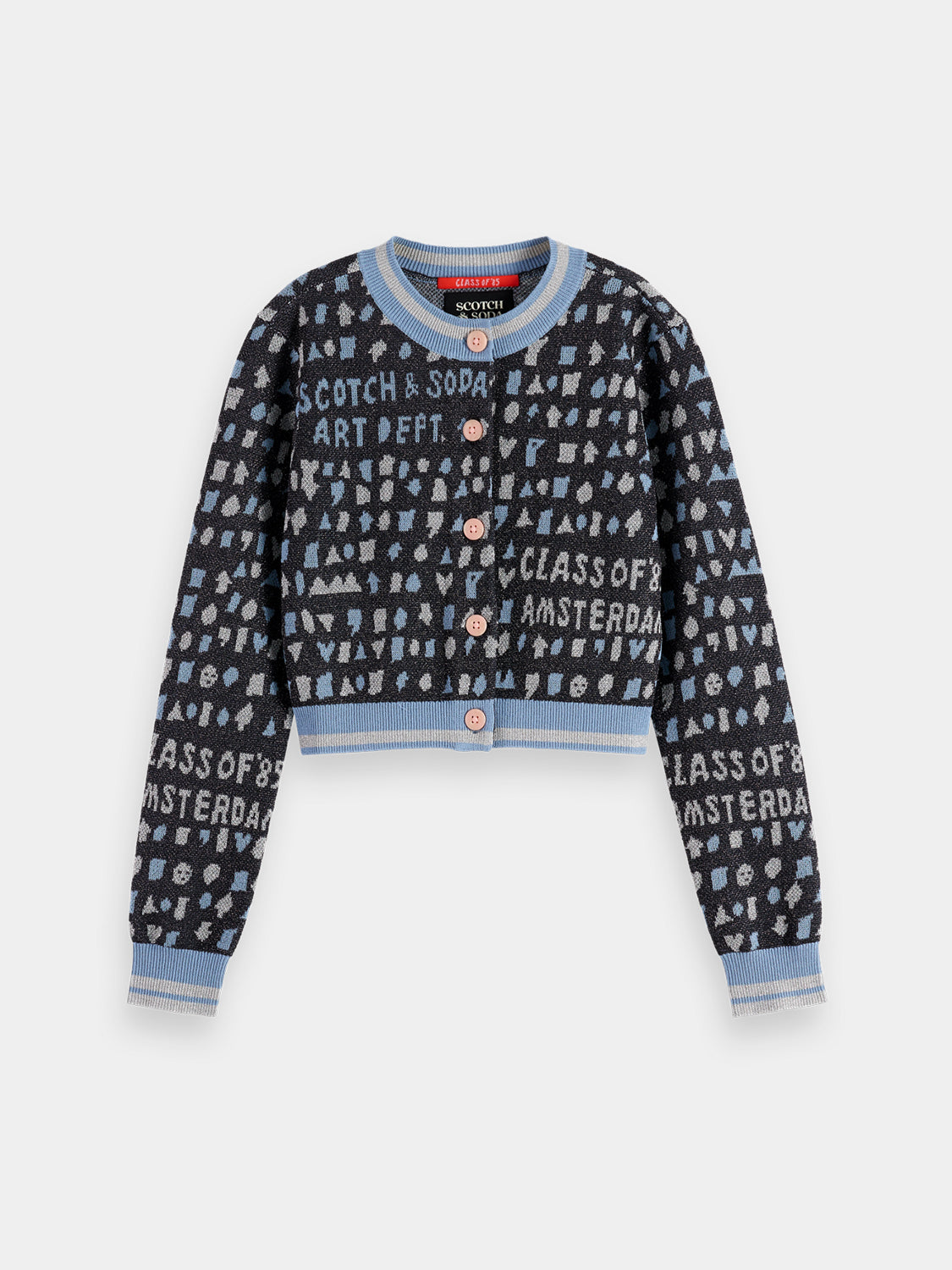 Kids - Jacquard cardigan - Scotch & Soda NZ
