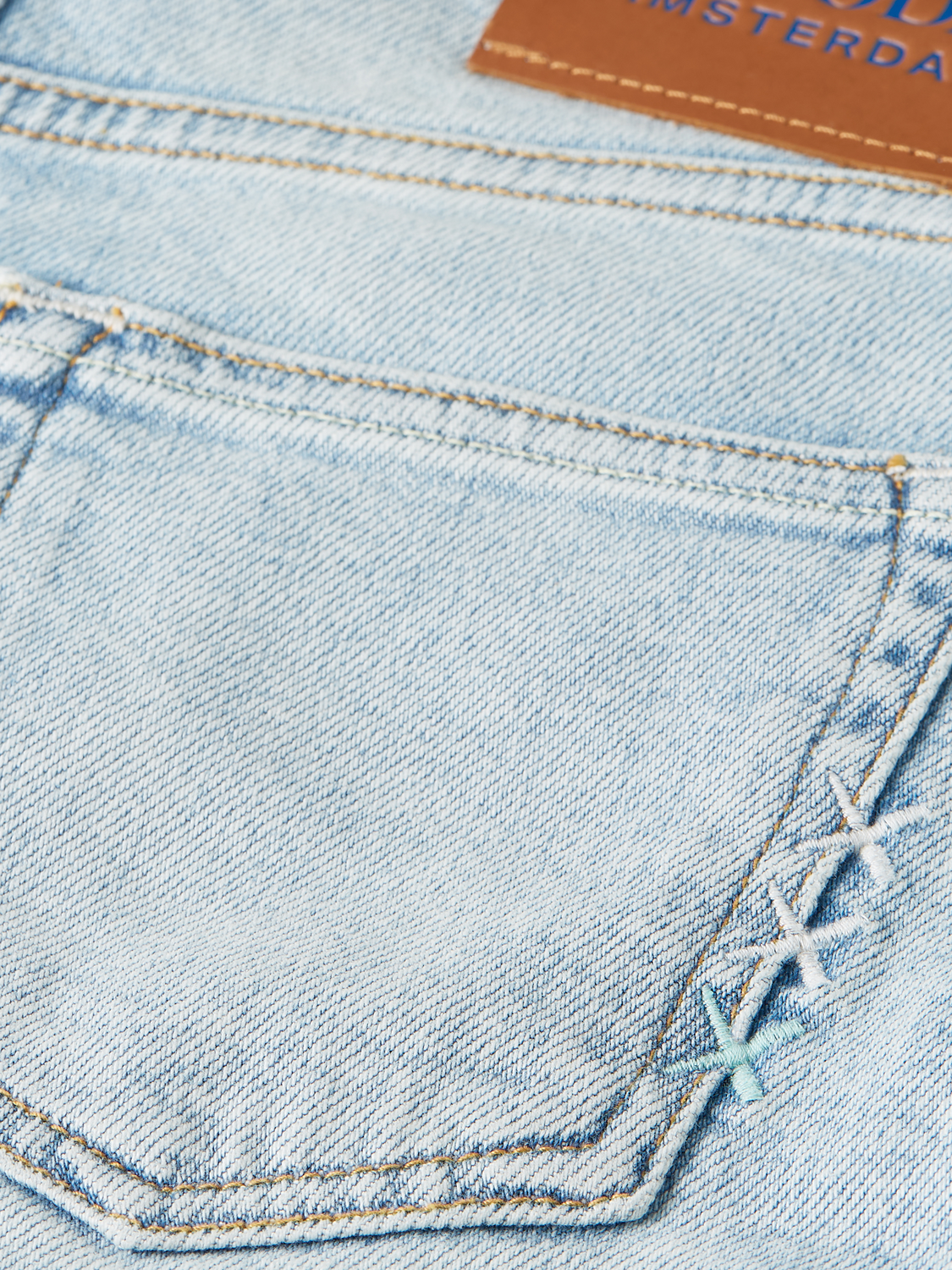 Kids' denim shorts in a loose fit from Scotch & Soda, featuring casual style and comfortable design.