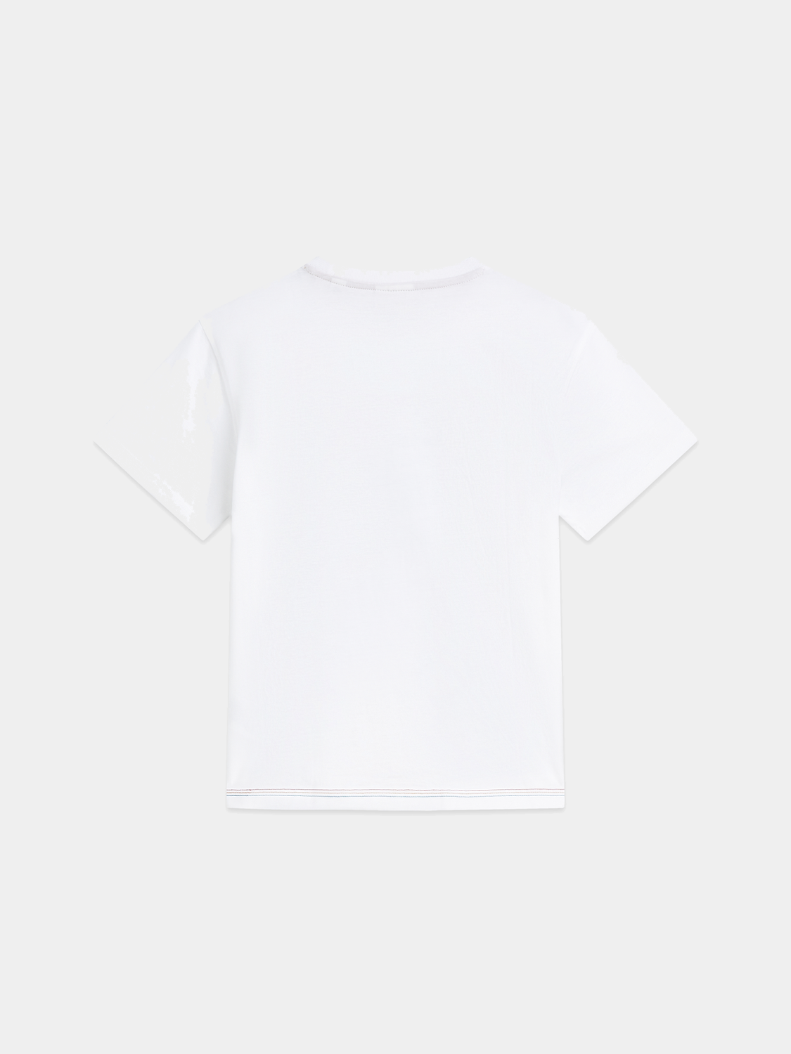 Kids' artwork T-shirt by Scotch & Soda featuring colorful graphic design on a short-sleeve tee.