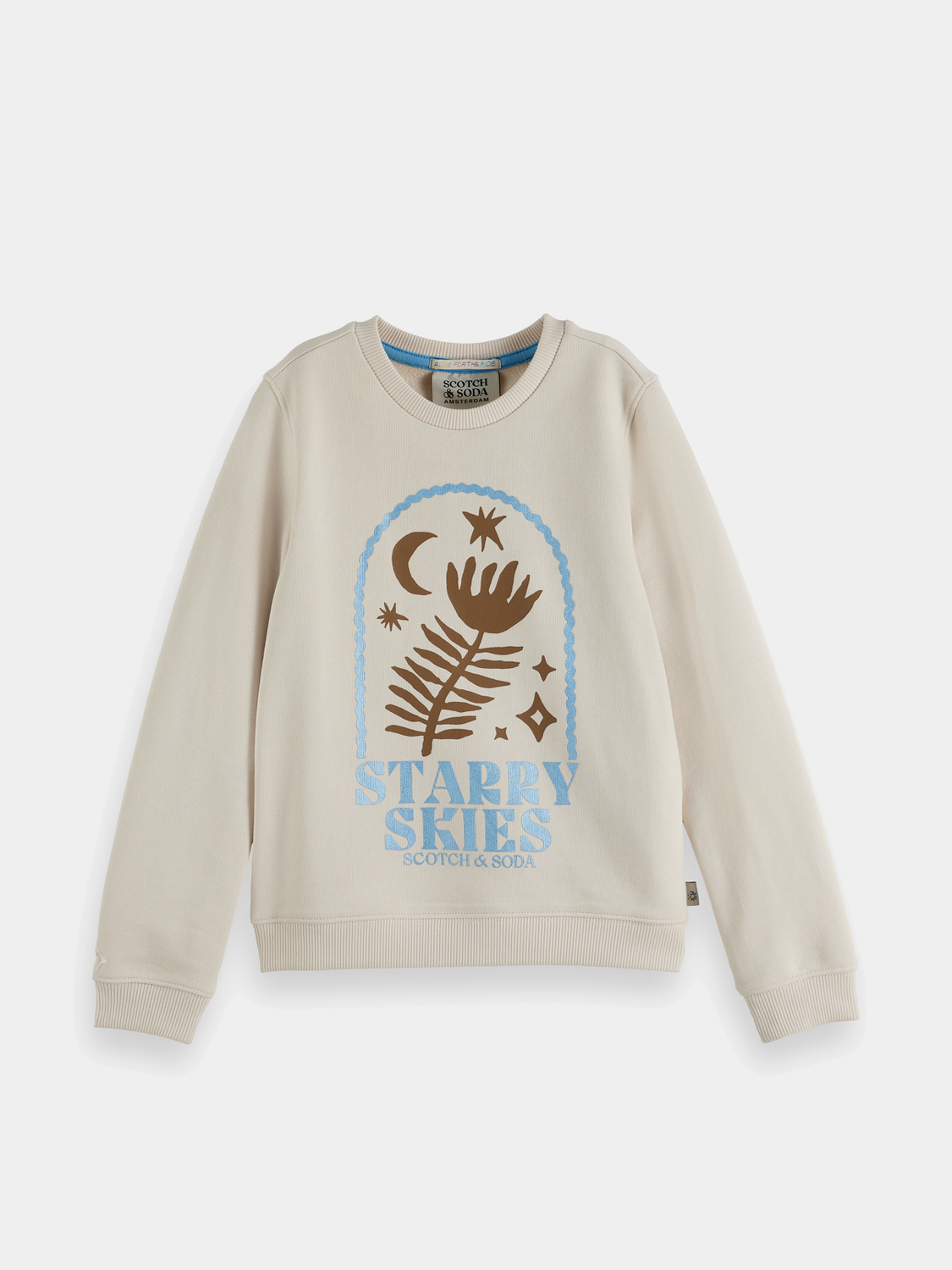 Kids artwork sweatshirt from Scotch & Soda featuring colorful, playful design on a cozy sweatshirt.