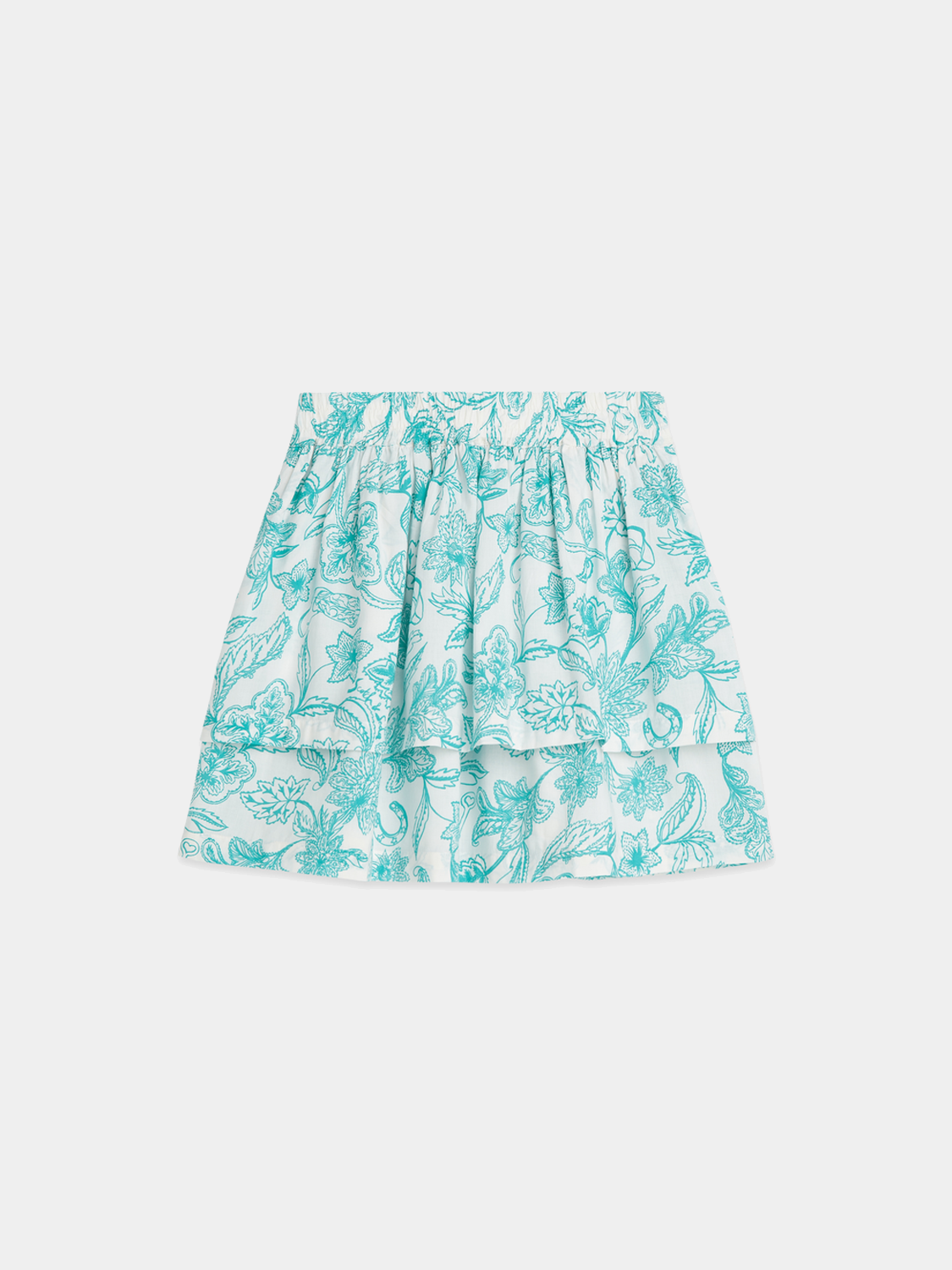 Kids printed ruffle skirt by Scotch & Soda featuring colorful patterns and layered ruffle design for playful style.