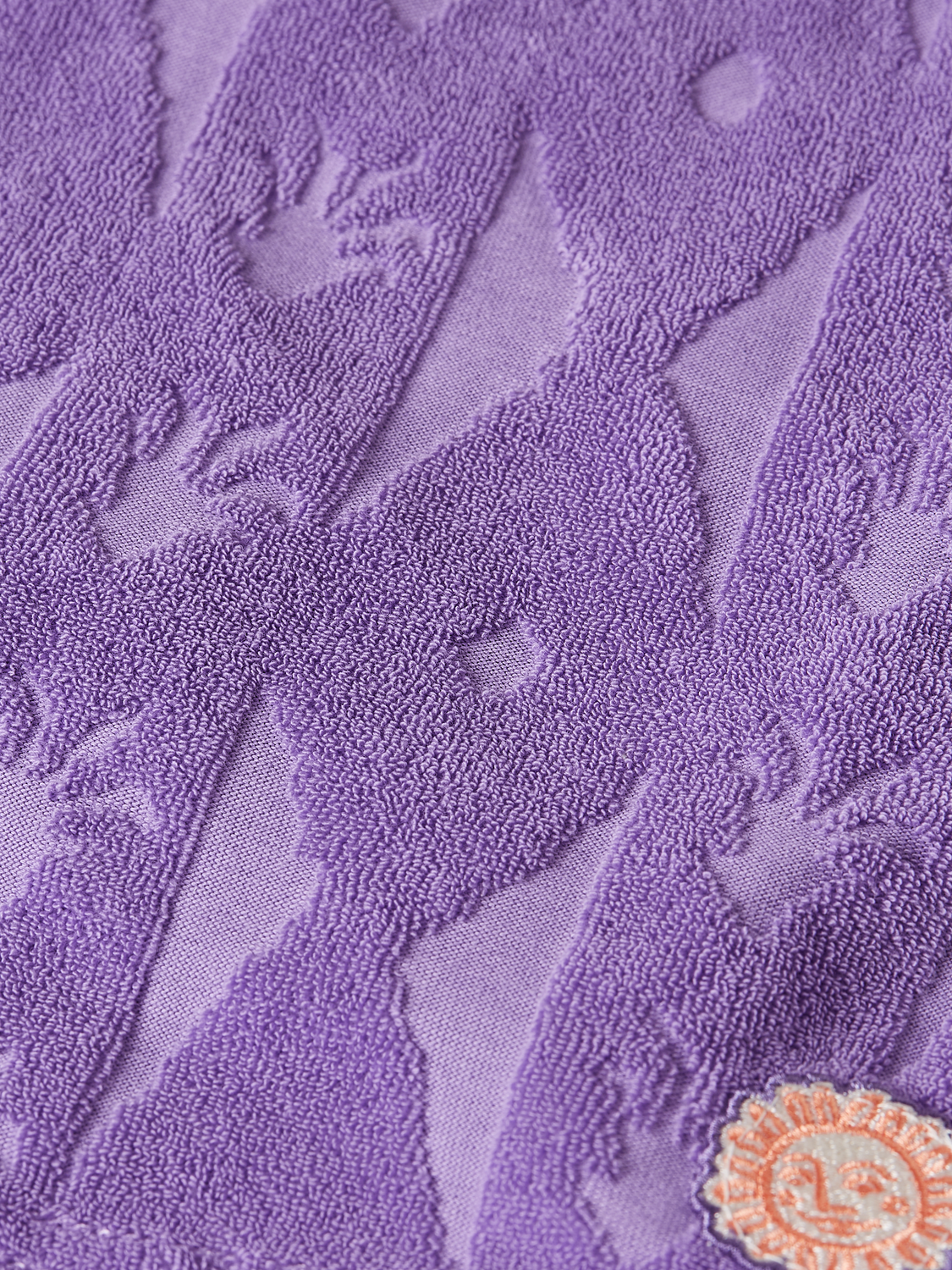 Kids' jacquard towelling shorts by Scotch & Soda, featuring a textured pattern and soft fabric for comfortable wear.