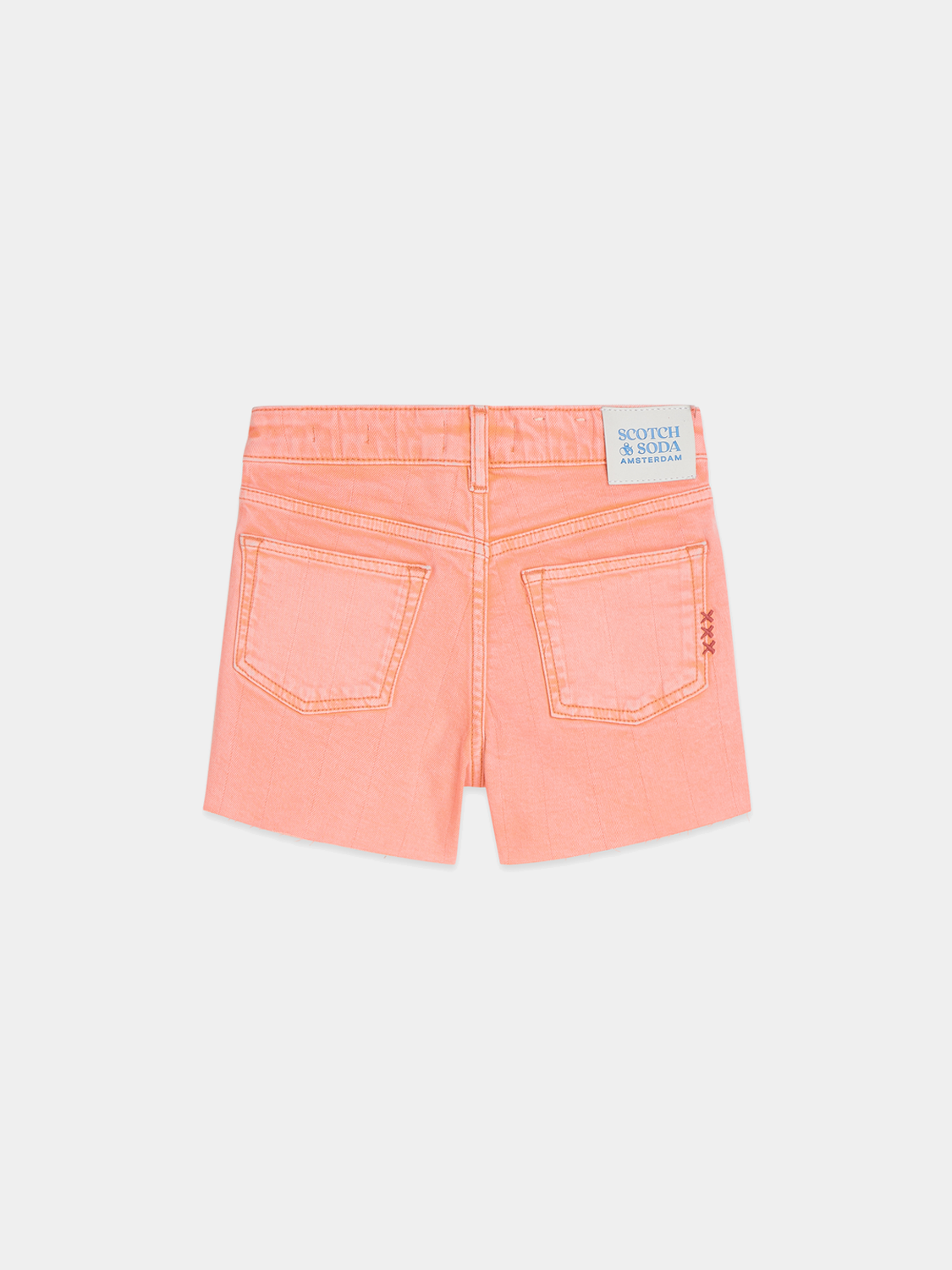 Kids' Ray denim shorts by Scotch & Soda, featuring classic blue denim fabric with a relaxed fit and rolled cuffs.