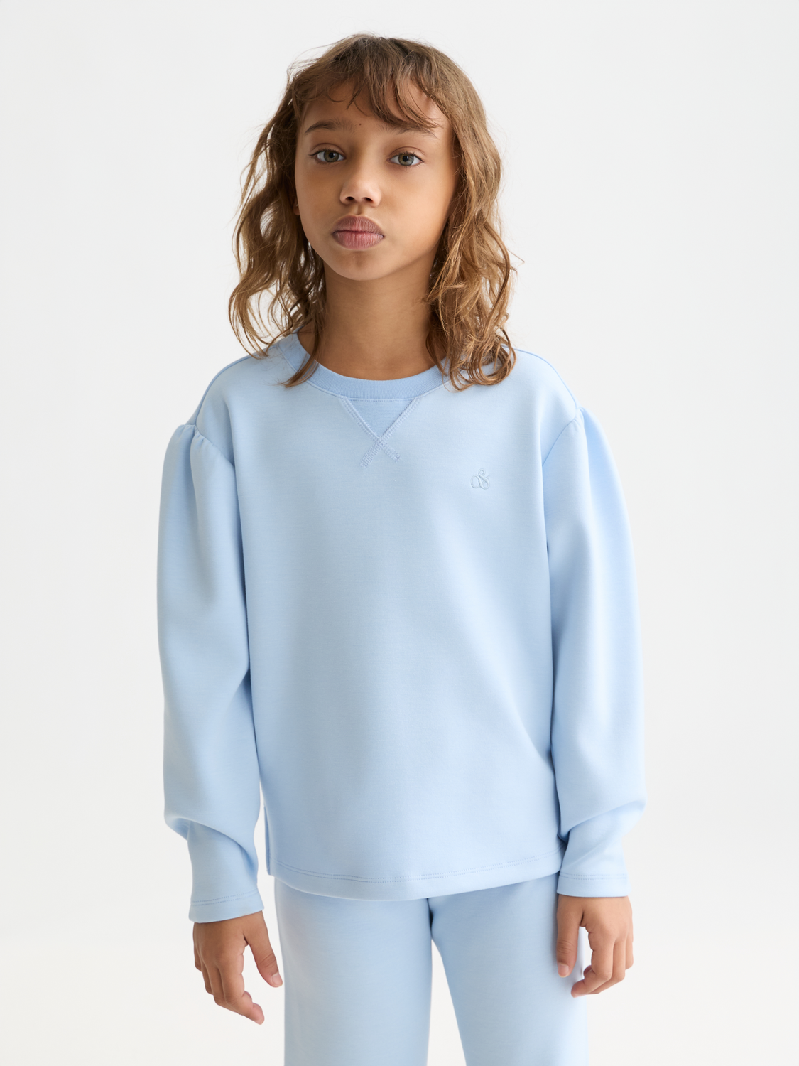 Kids' logo sweatshirt by Scotch & Soda, featuring a comfortable fit and stylish design with the brand logo on the front.