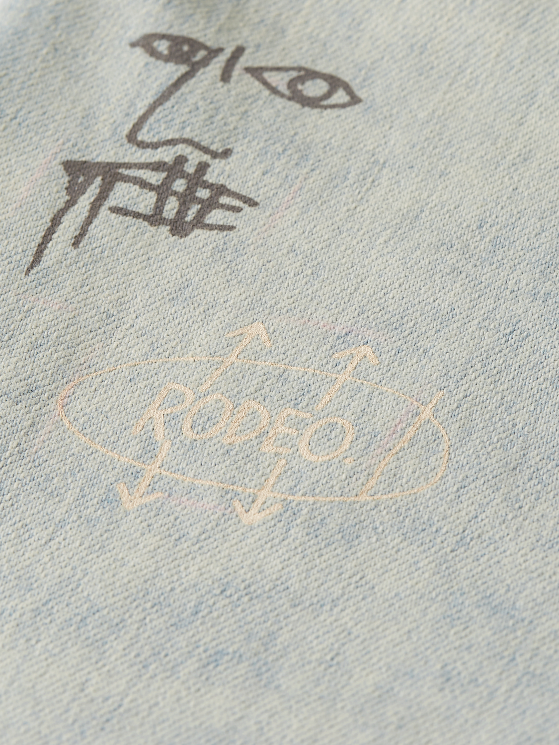 Kids' loose-fit denim jeans by Scotch & Soda featuring S&S x Basquiat design with a deep wash and relaxed fit.