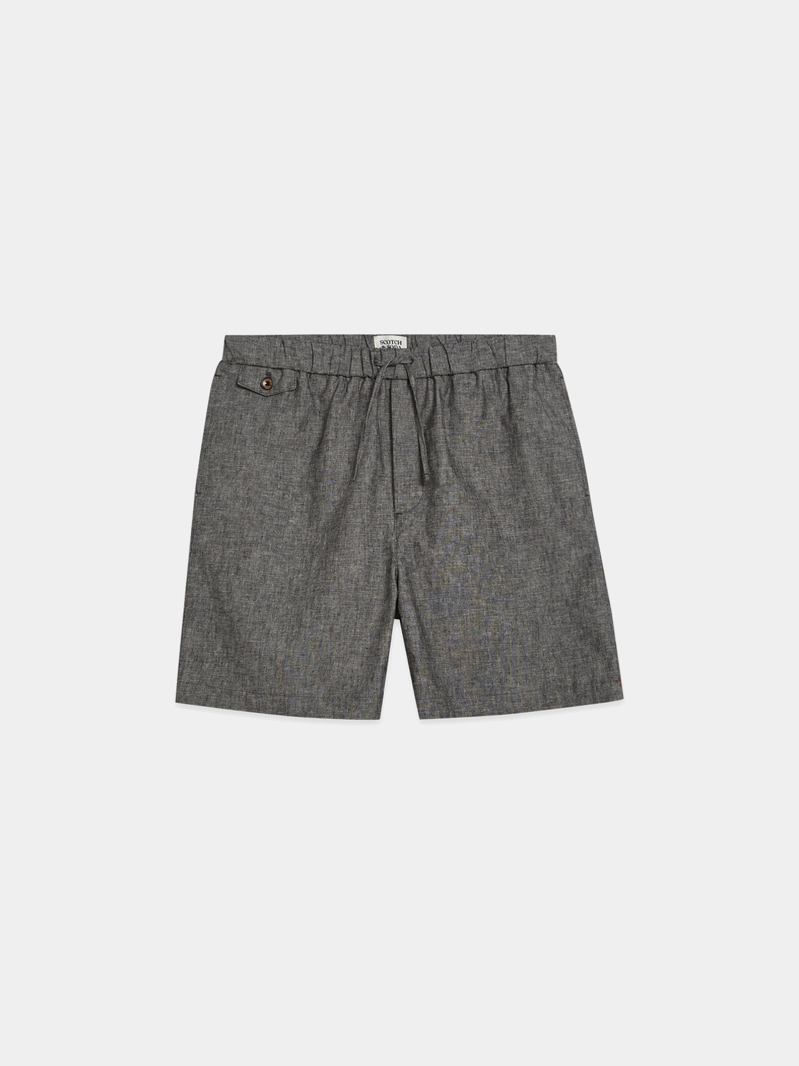 Navy tailored shorts from Scotch & Soda featuring a classic fit, front pockets, and a stylish, modern design.
