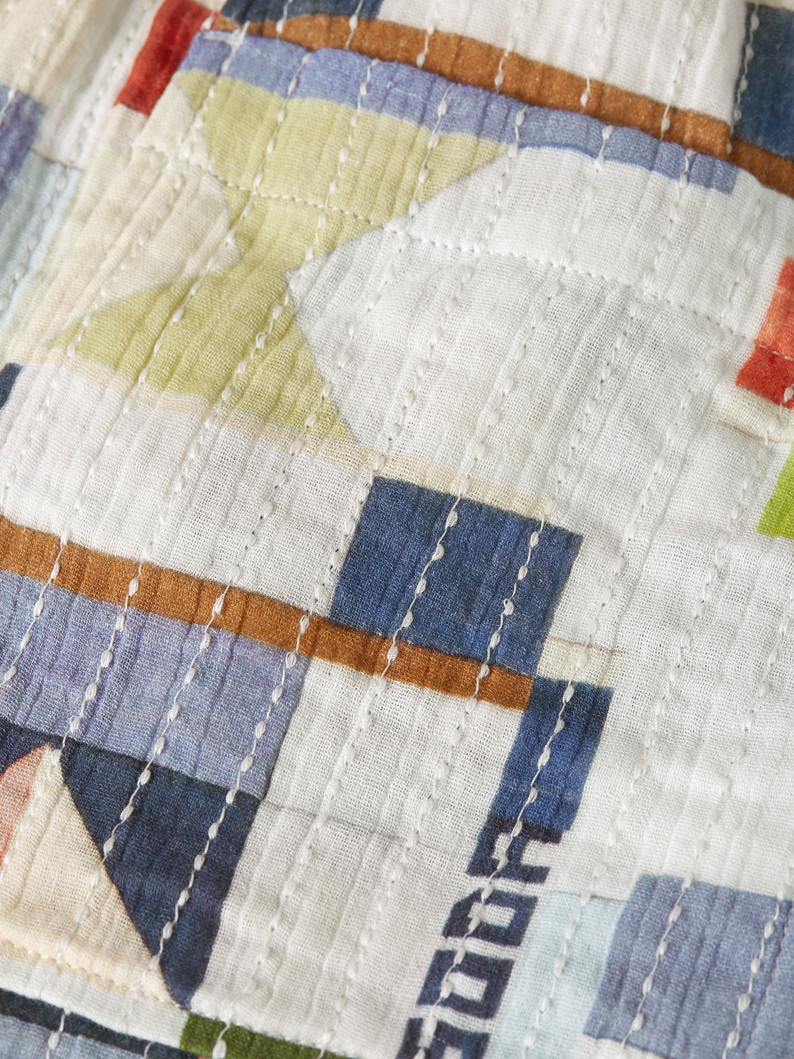 Printed stitched shorts by Scotch & Soda featuring a colorful pattern and tailored design, perfect for casual summer wear.