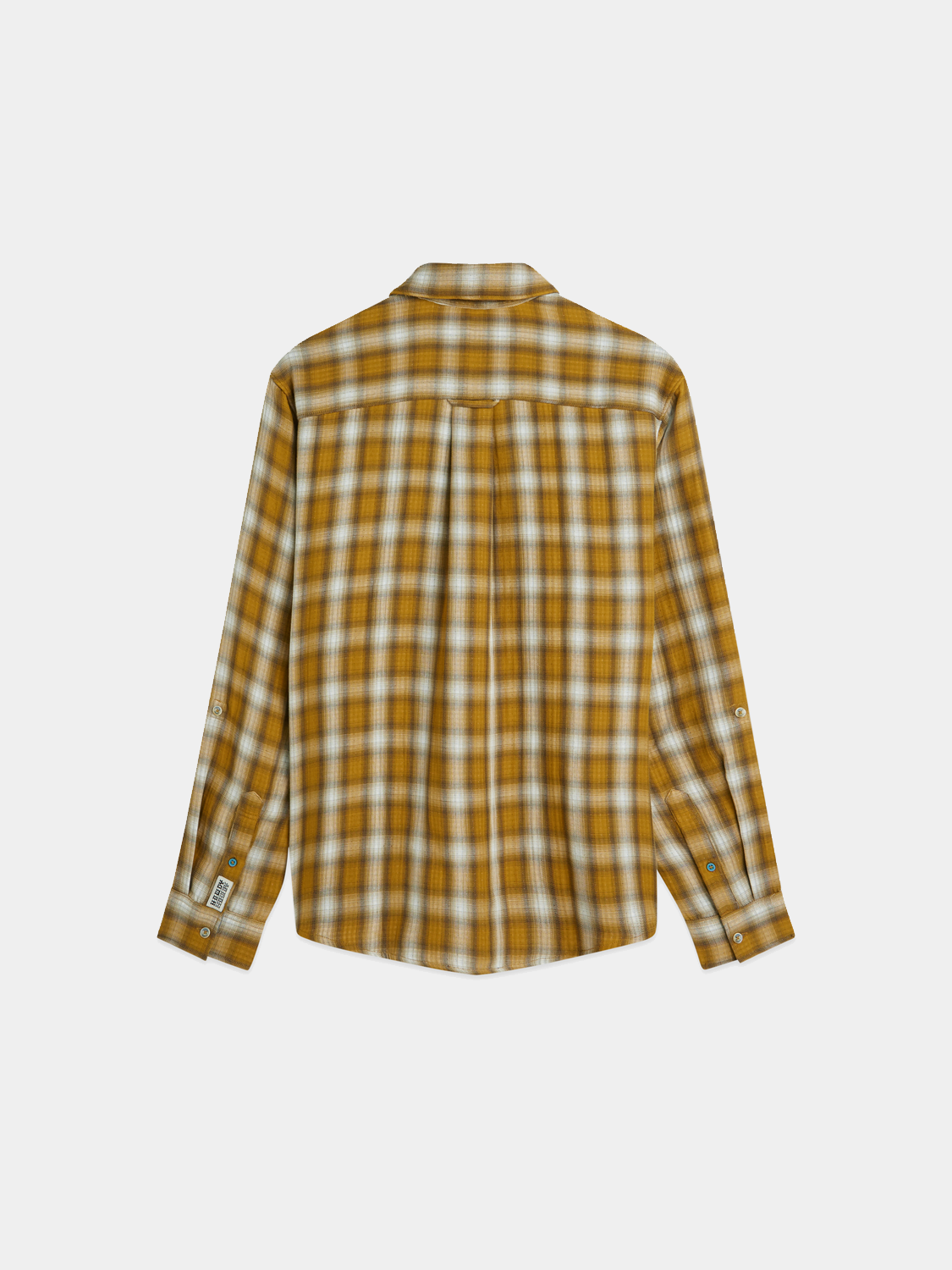 Long sleeve Scotch & Soda double cloth check shirt with a classic plaid pattern and button-up front.