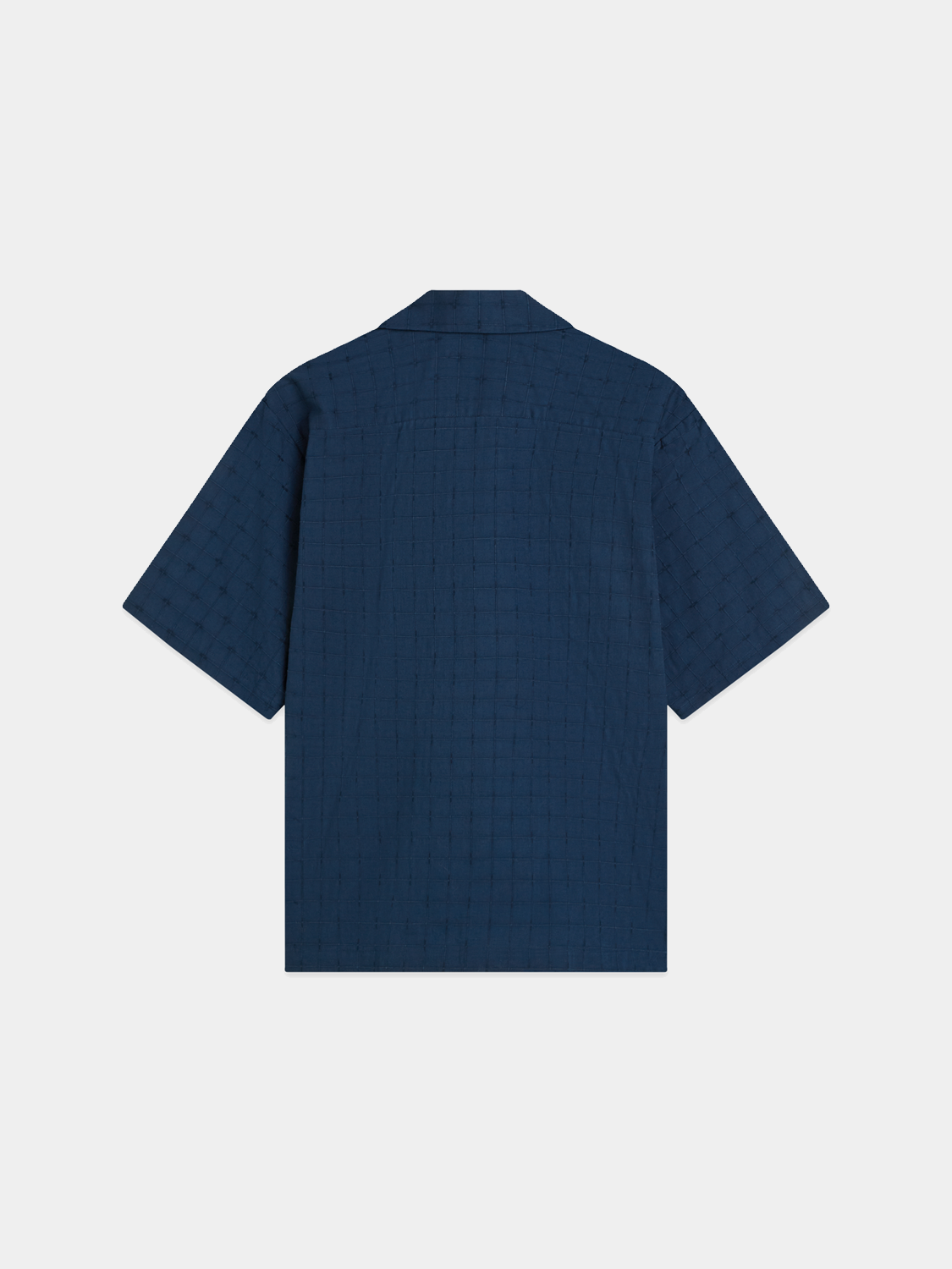 Embroidered short-sleeved shirt by Scotch & Soda featuring detailed embroidery on soft fabric, back view of the S/S shirt.
