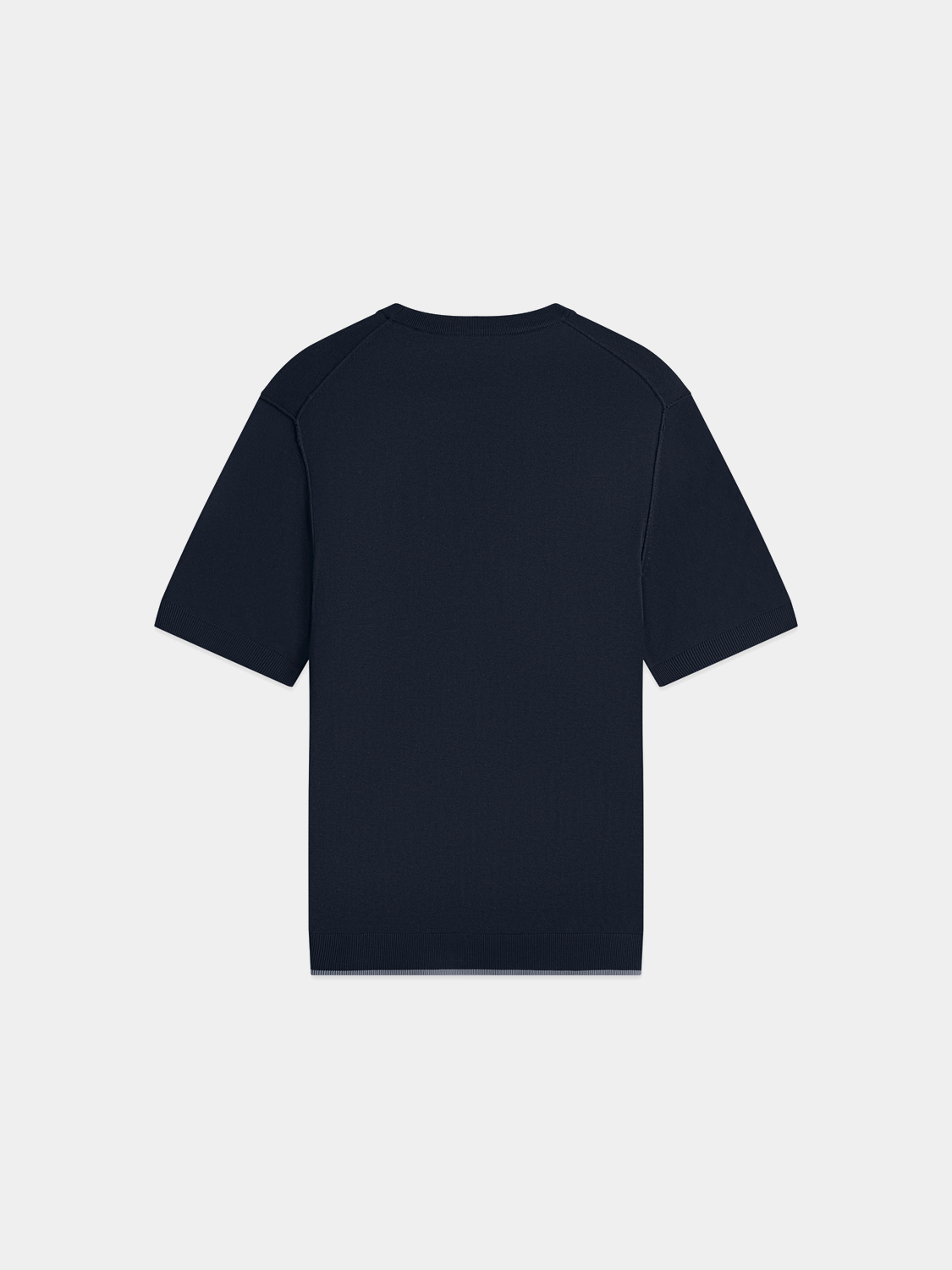 Black knitted T-shirt from Scotch & Soda, featuring a cozy knitwear texture and casual fit, perfect for everyday wear.