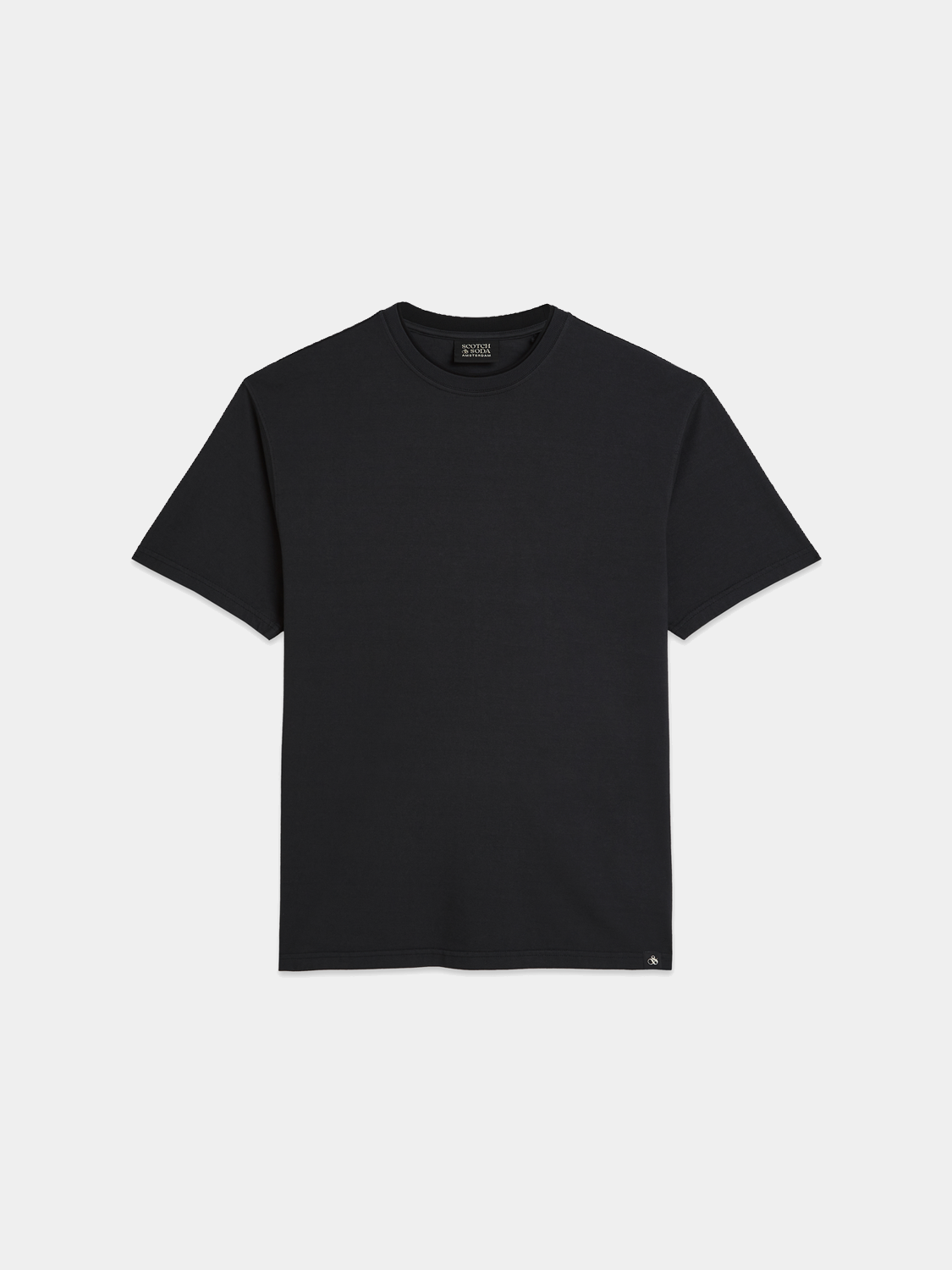 Scotch & Soda garment-dyed short sleeve t-shirt in vibrant color, casual fit, made from soft cotton fabric.