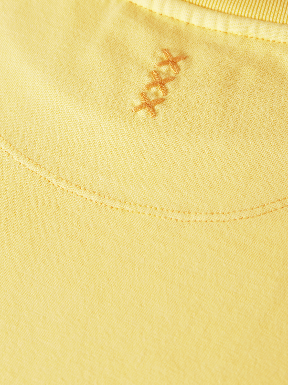 Scotch & Soda garment-dyed short-sleeve T-shirt with a relaxed fit and soft fabric, displayed in a neutral color.
