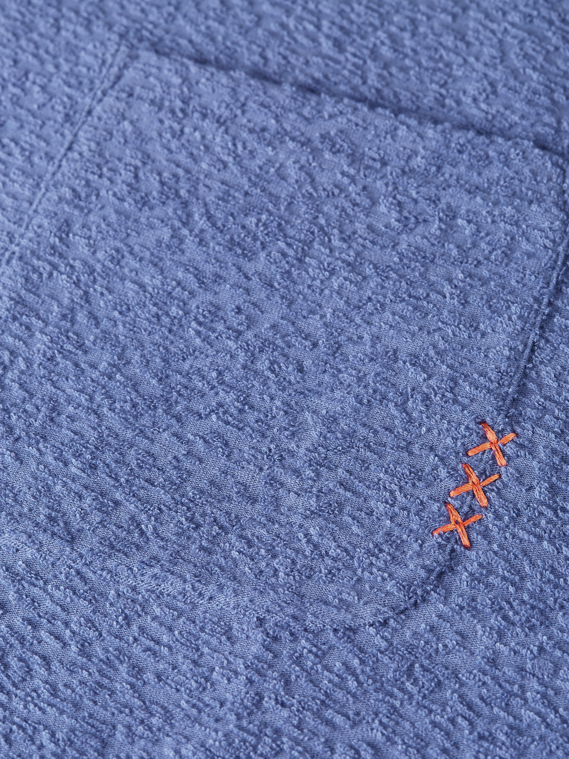 Jacquard towelling Scotch & Soda short-sleeve T-shirt with textured fabric, casual fit, and classic crew neckline.