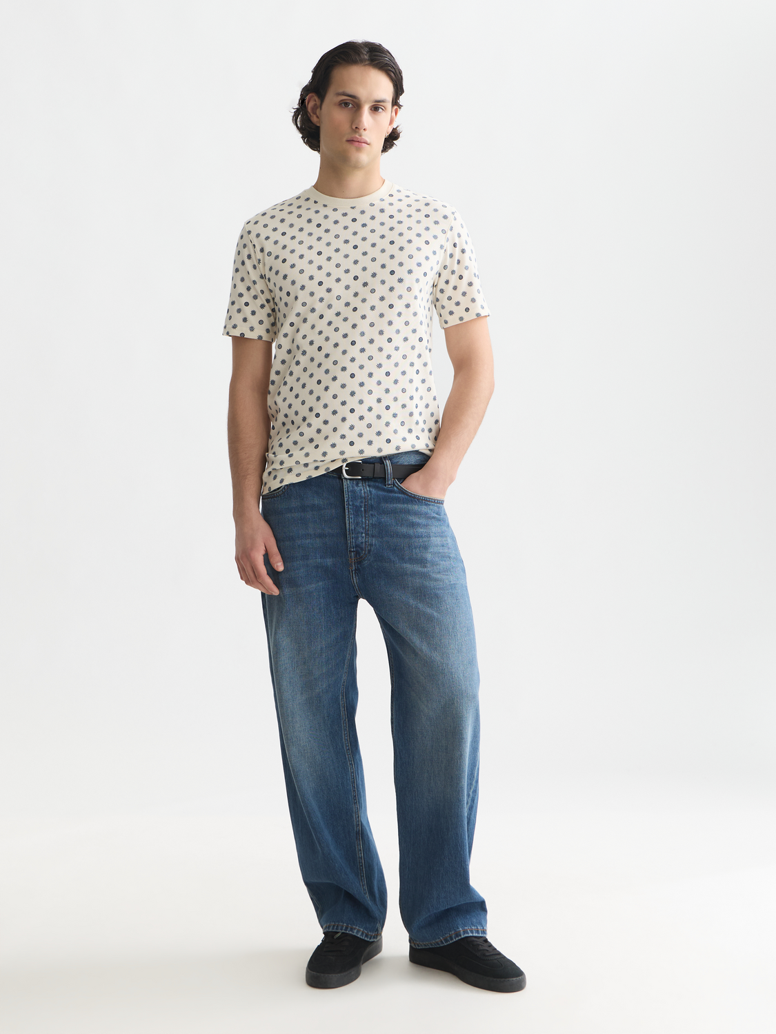 Printed Scotch & Soda short-sleeve T-shirt with colorful graphic design, casual fit, and soft fabric.
