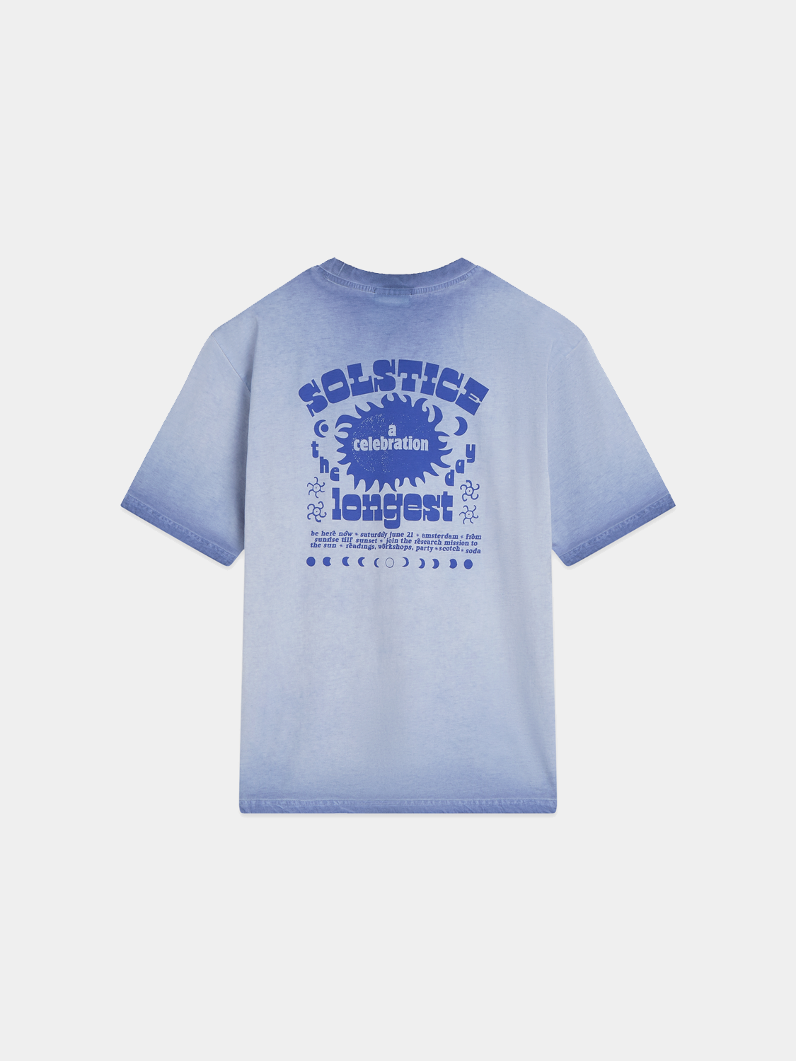 Black short-sleeve Scotch & Soda artwork t-shirt with colorful graphic design on front.
