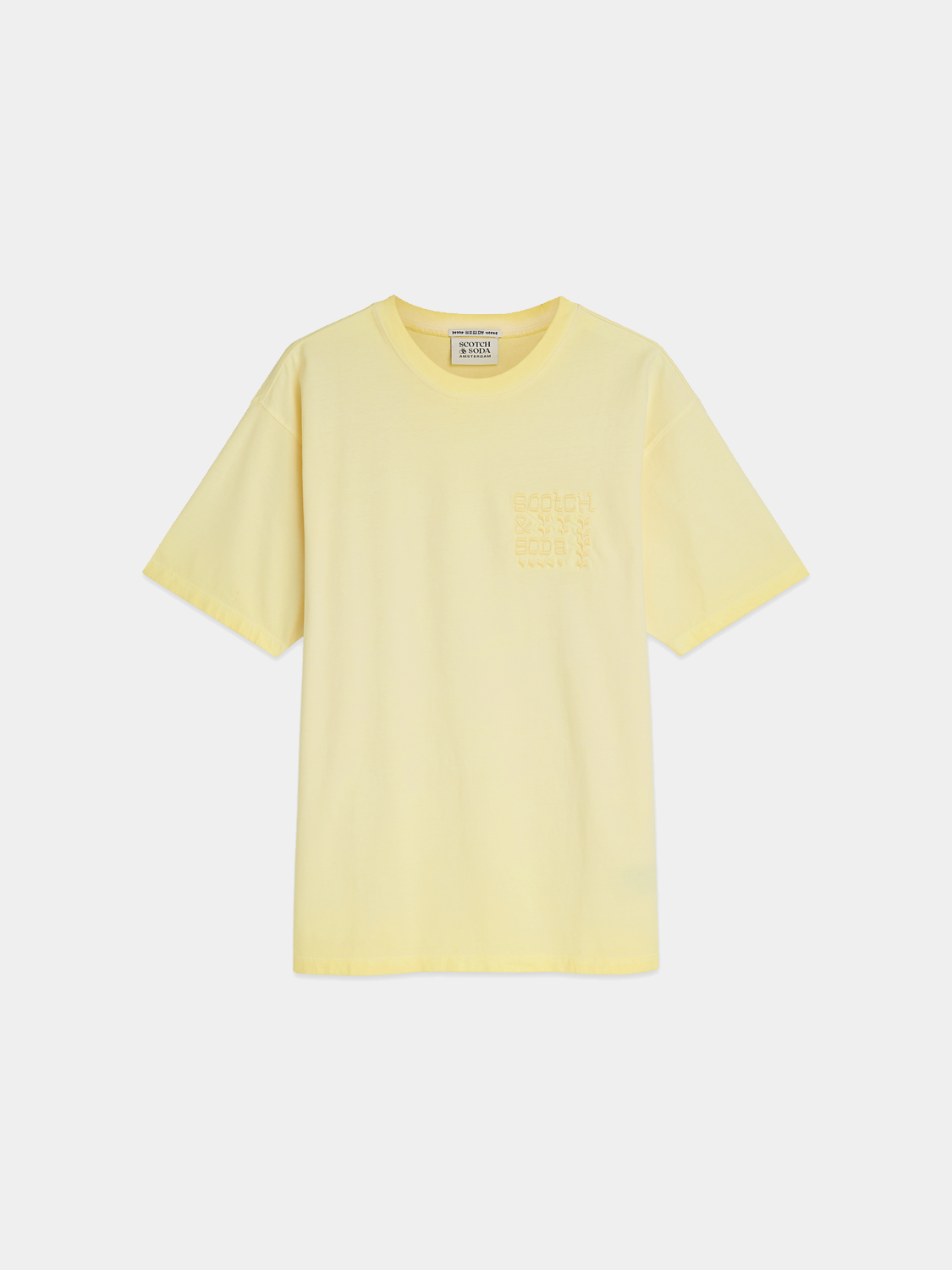 Short sleeve Scotch & Soda artwork t-shirt featuring a colorful graphic print on soft cotton fabric.