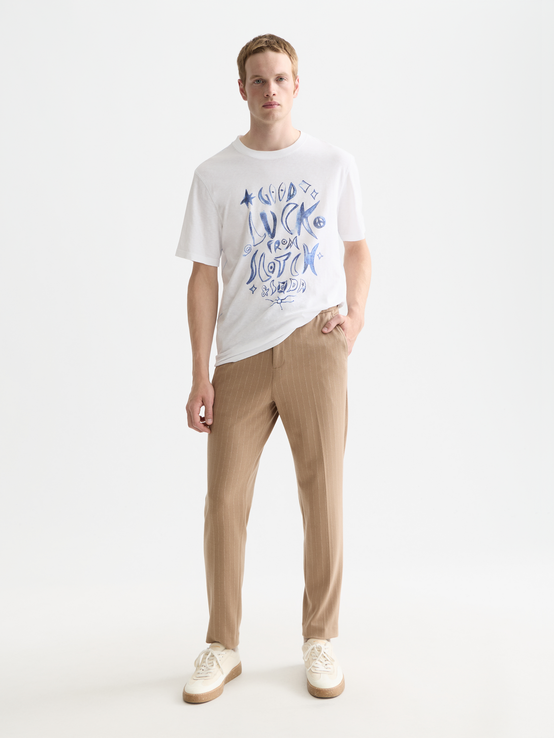 Short sleeve Scotch & Soda artwork T-shirt featuring a vibrant graphic design on a casual cotton tee.