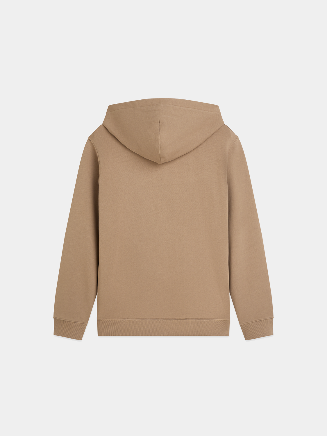 Back view of Scotch & Soda zip-through logo hoodie, casual sweats with front zipper and brand logo on the chest.